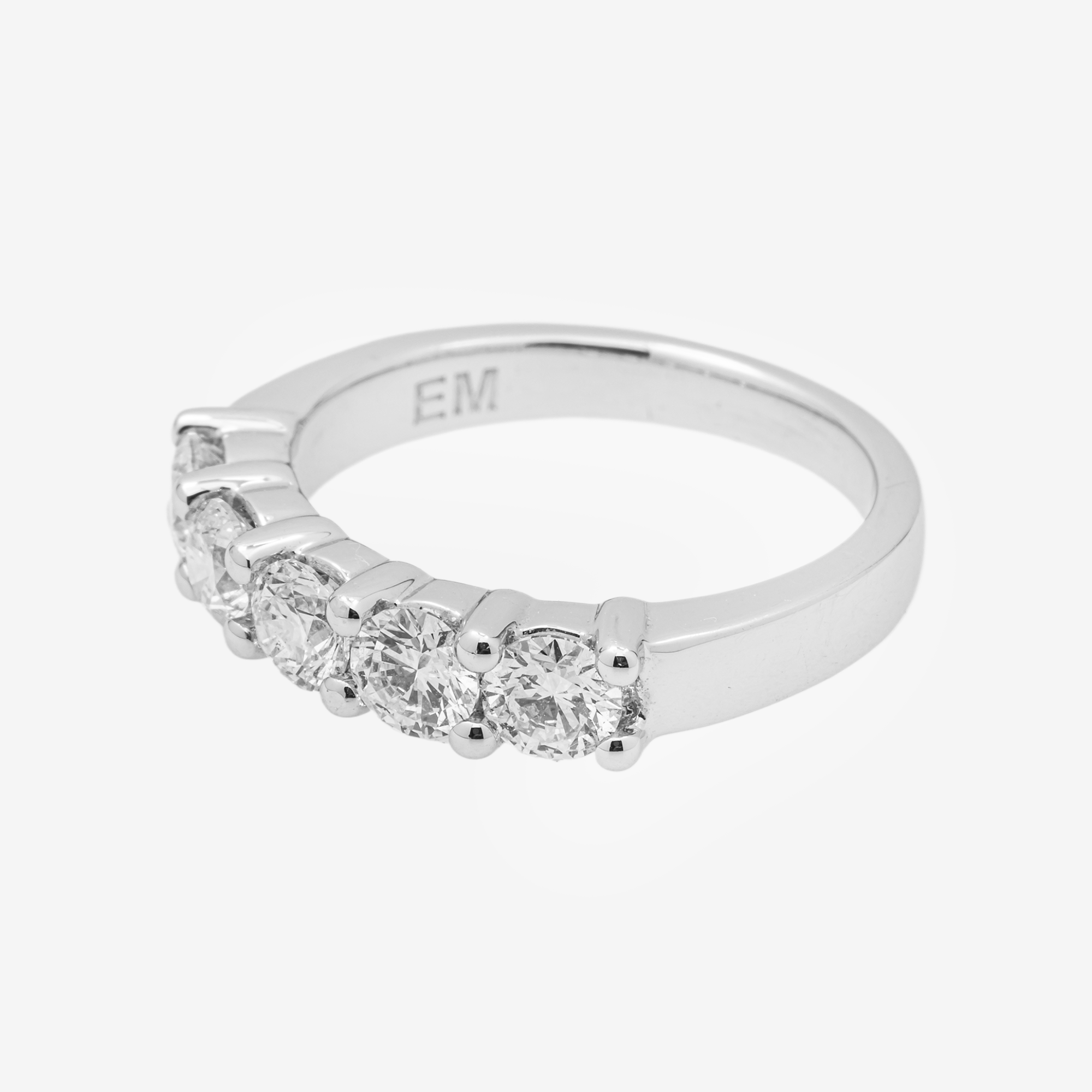 14K ETERNITY RING IN WG 1.2 CT DIAMONDS
