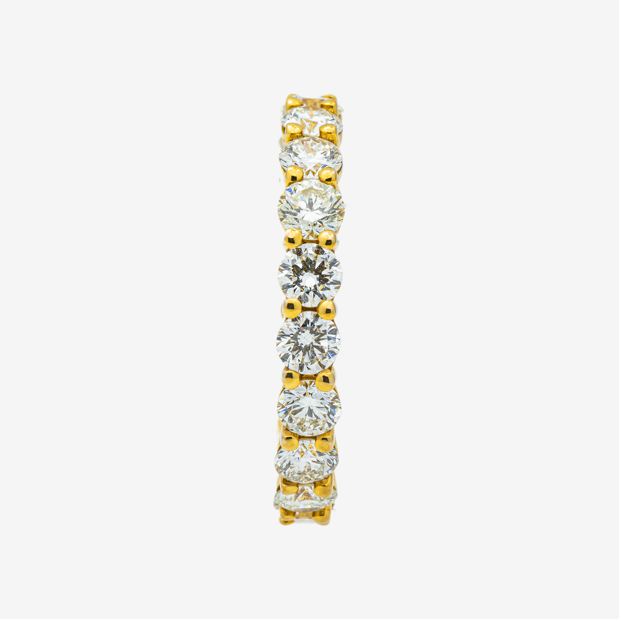 ETERNITY RING IN YG 2.4 CT DIAMONDS
