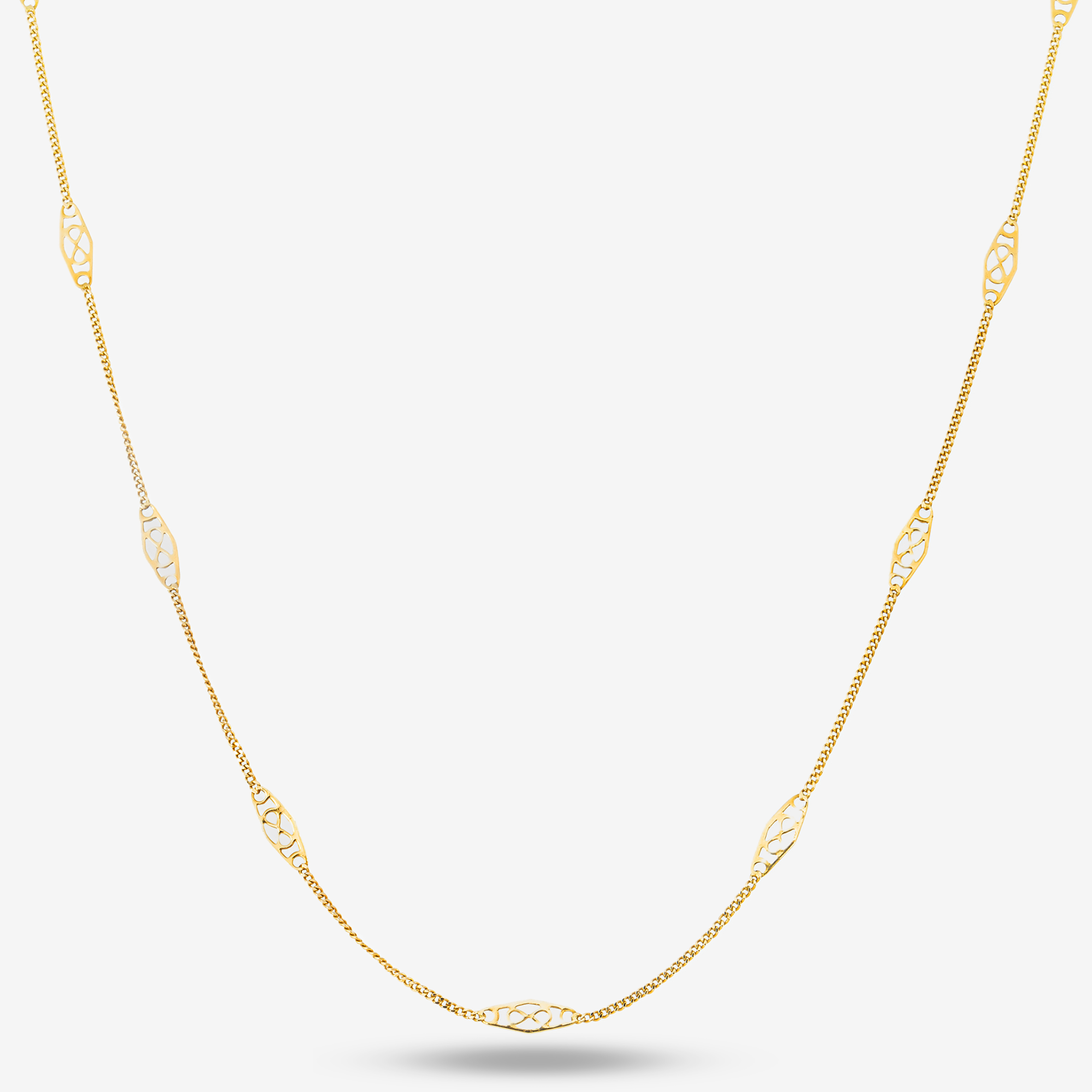 INFINITY CHARM NECKLACE IN YG