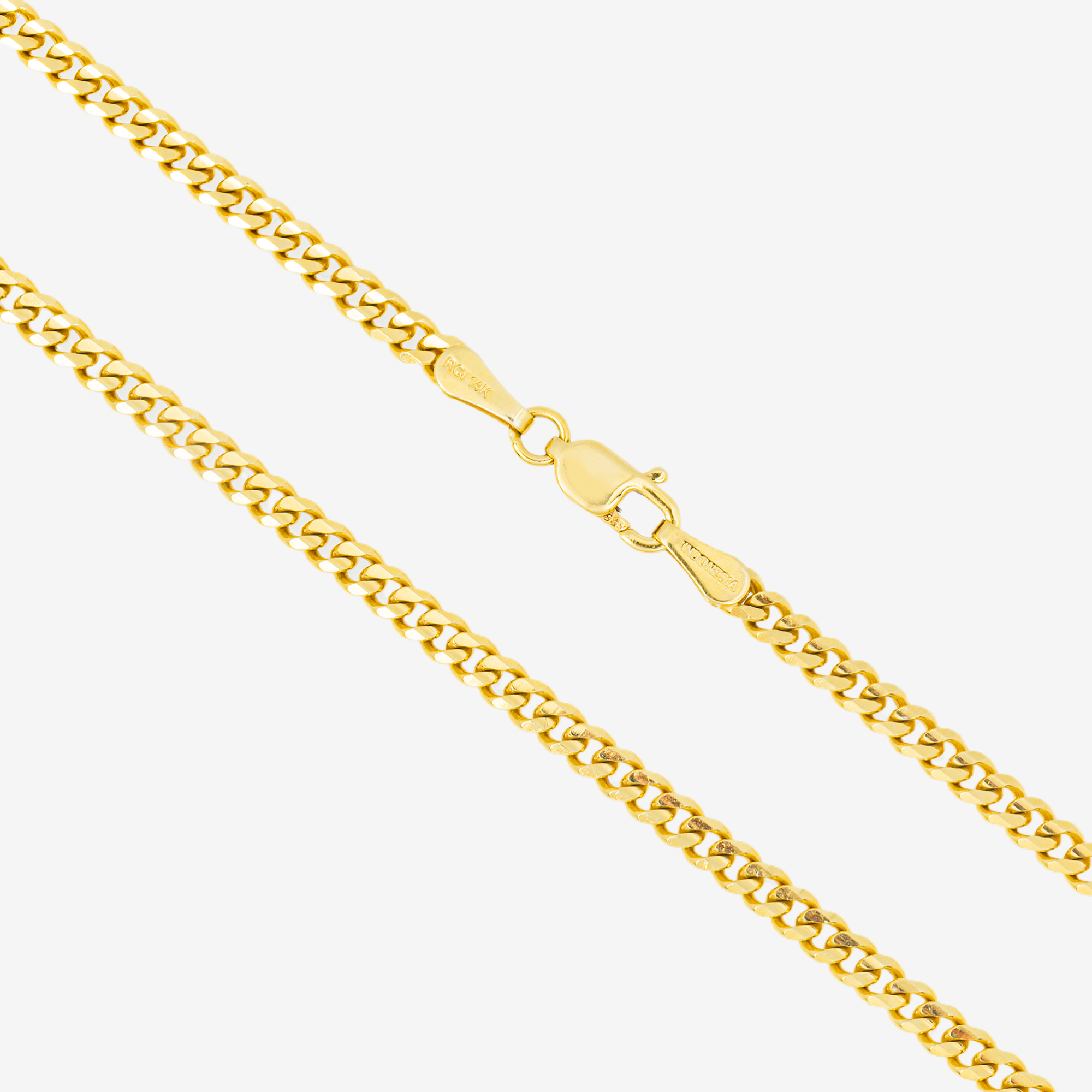 14K CUBAN LINK CHAIN IN YG
