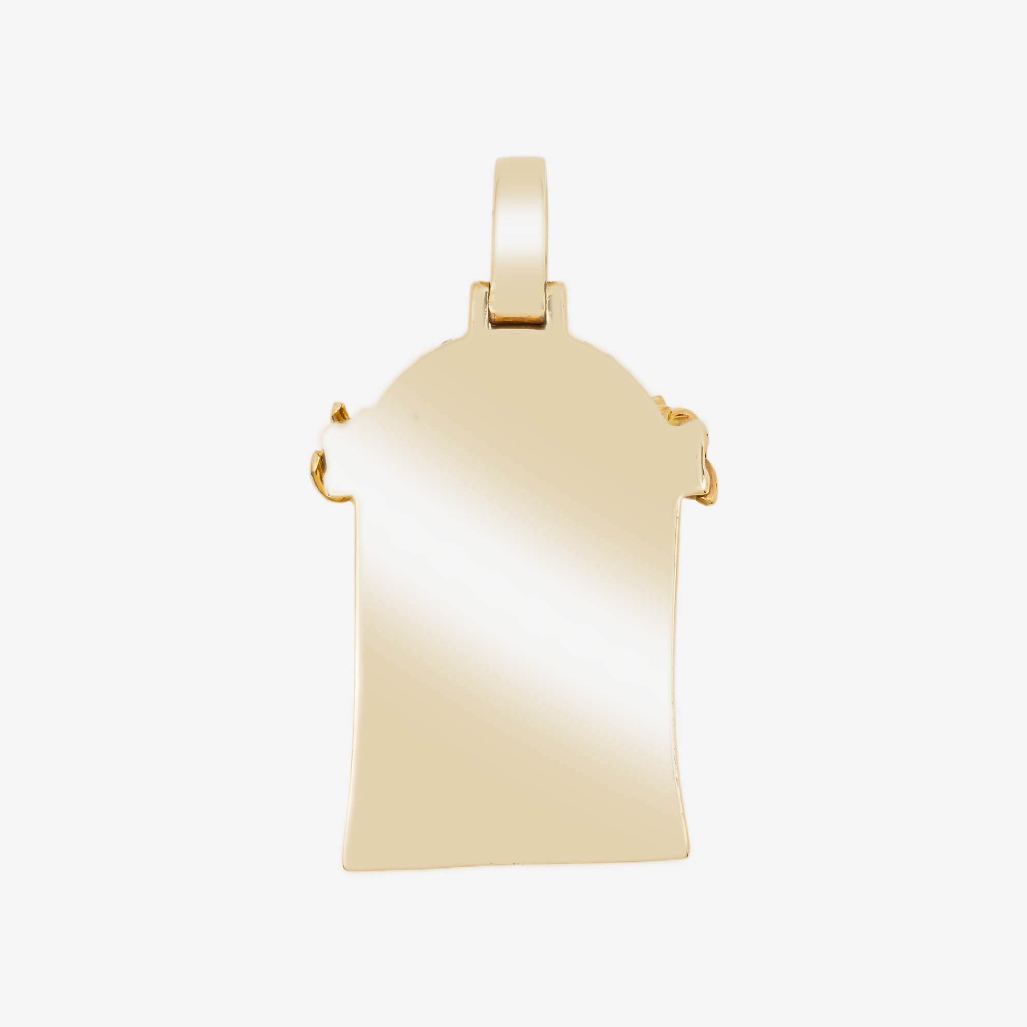 14K JESUS PENDANT IN YG 1.2" W/1.2 CT DIAMONDS