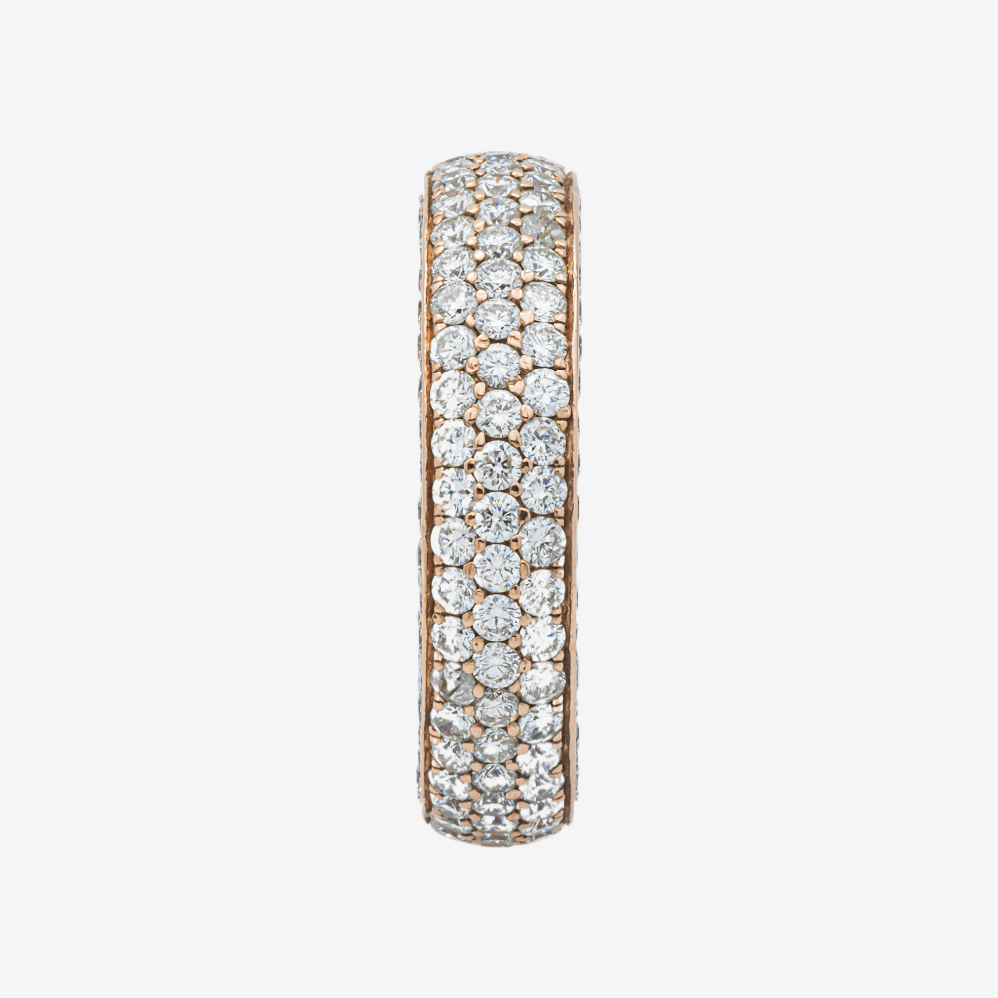 HONEYCOMB BAND RING IN RG 5.8 CT DIAMONDS