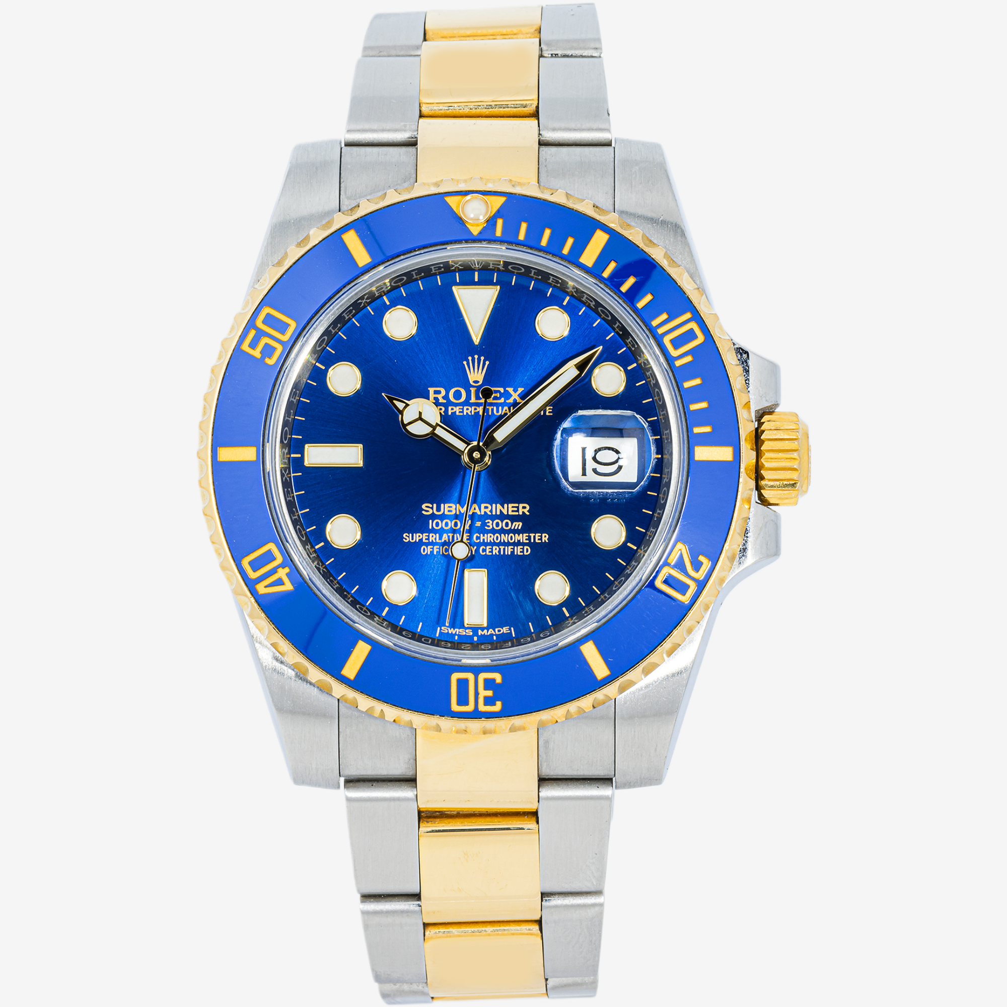 ROLEX SUBMARINER DATE 41MM 126613LB BLUESY BLUE DIAL TWO TONE YELLOW GOLD OYSTER BRACELET
