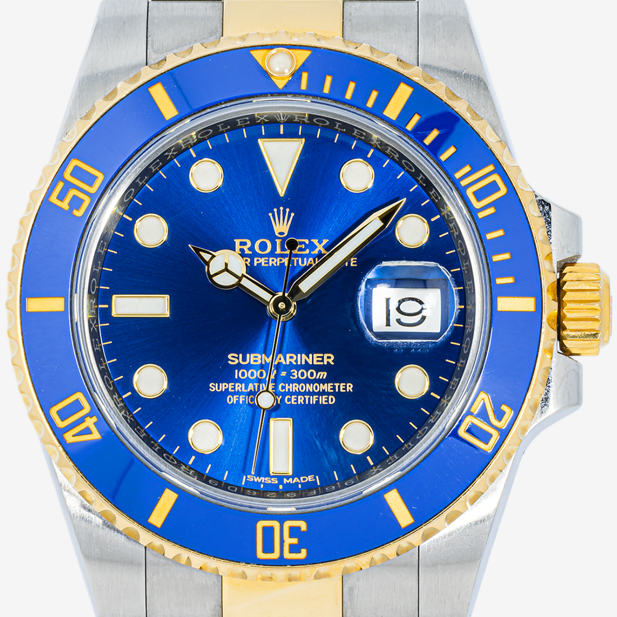 ROLEX SUBMARINER DATE 41MM 126613LB BLUESY BLUE DIAL TWO TONE YELLOW GOLD OYSTER BRACELET