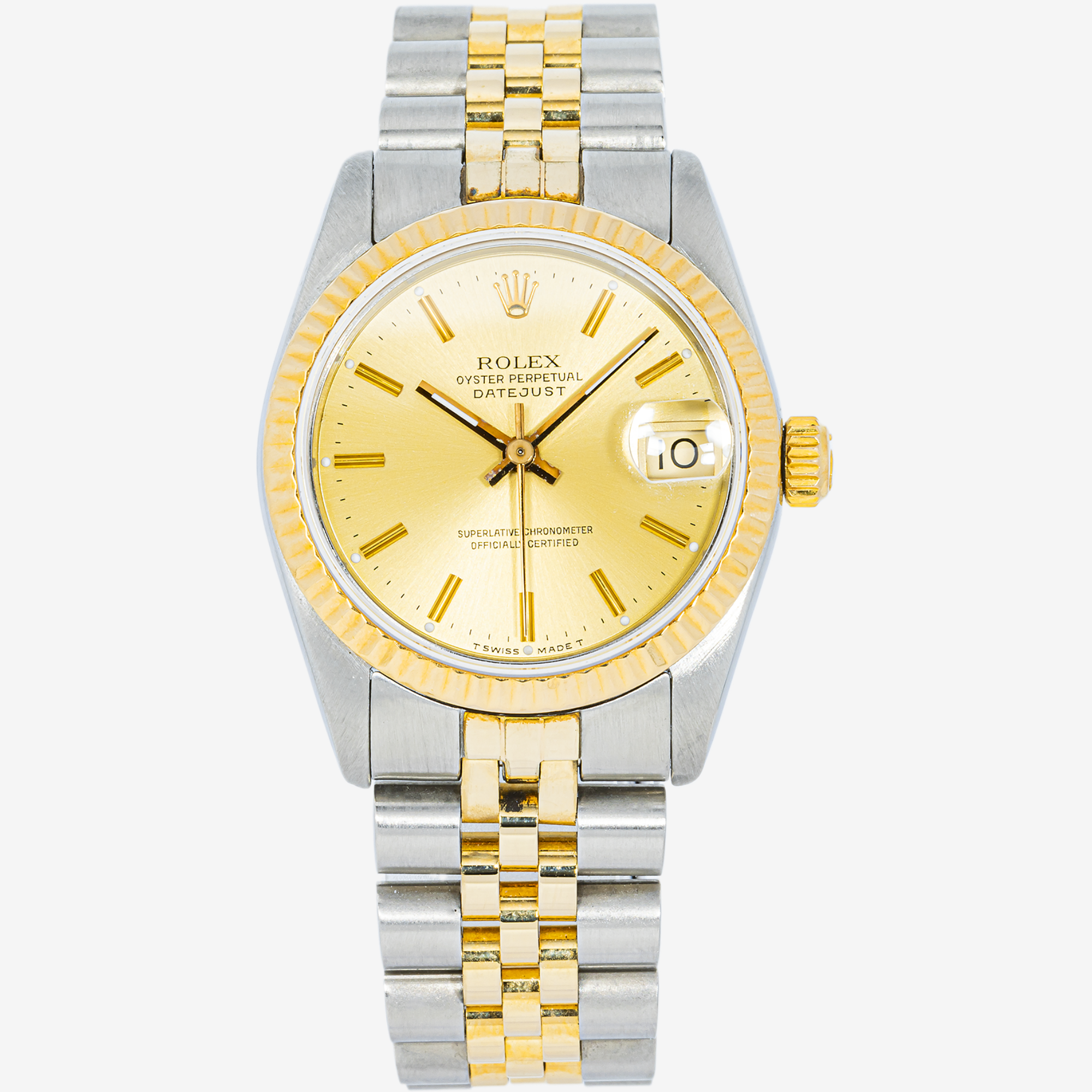 ROLEX DATEJUST 31MM 68273 CHAMPAGNE DIAL FLUTED BEZEL TWO TONE YELLOW GOLD JUBILEE BRACELETROLEX DATEJUST 31MM 68273 CHAMPAGNE DIAL FLUTED BEZEL TWO TONE YELLOW GOLD JUBILEE BRACELET