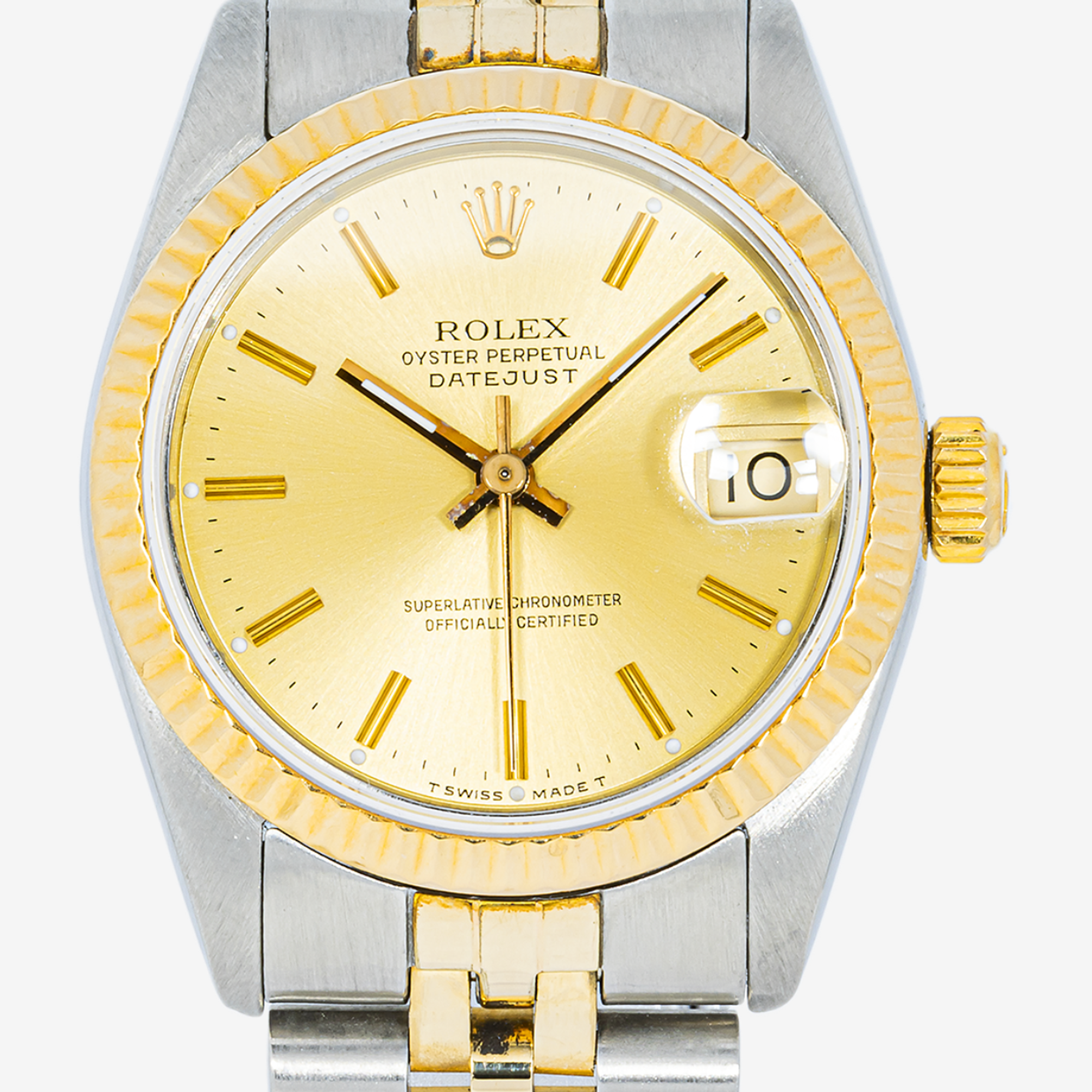 ROLEX DATEJUST 31MM 68273 CHAMPAGNE DIAL FLUTED BEZEL TWO TONE YELLOW GOLD JUBILEE BRACELETROLEX DATEJUST 31MM 68273 CHAMPAGNE DIAL FLUTED BEZEL TWO TONE YELLOW GOLD JUBILEE BRACELET