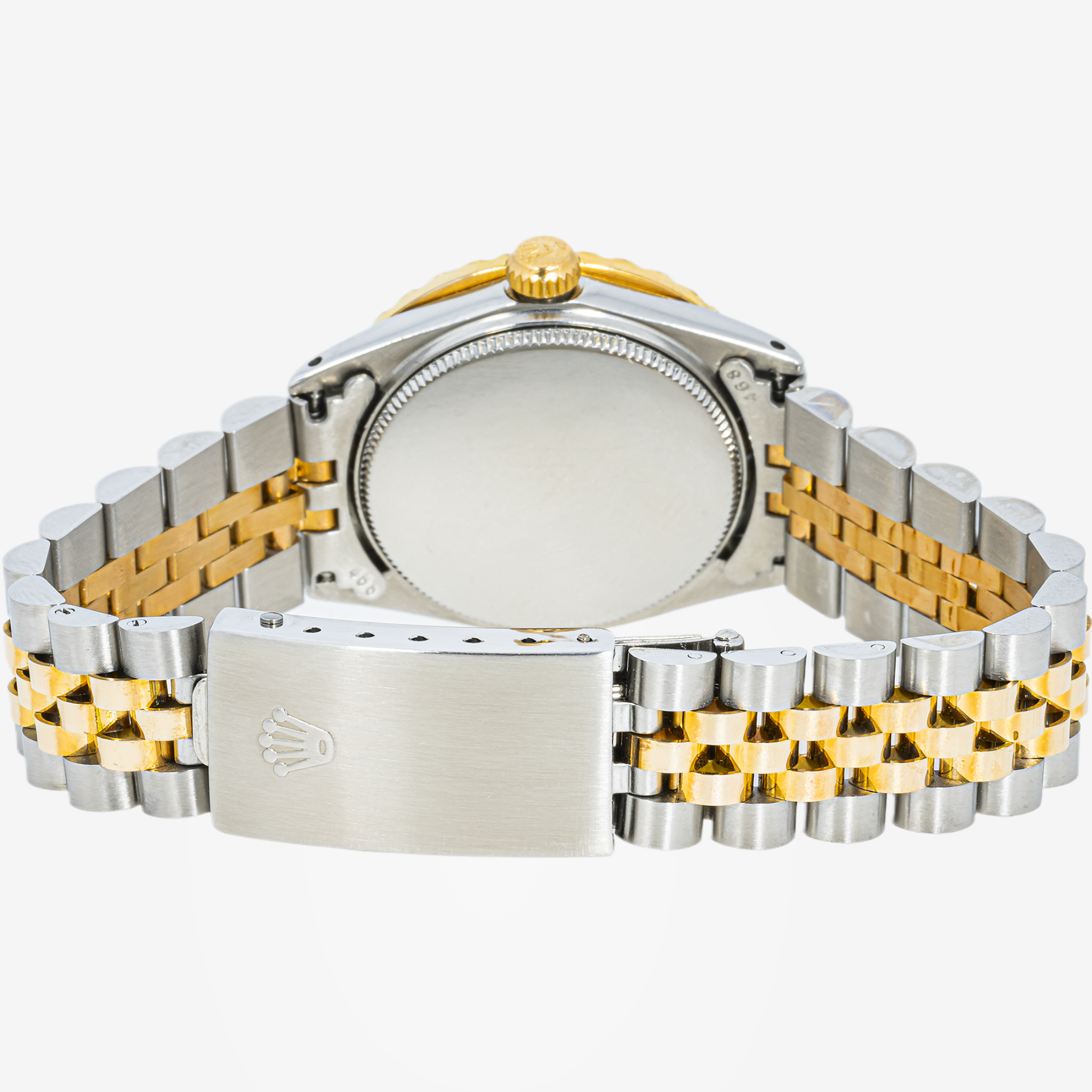 ROLEX DATEJUST 31MM 68273 WHITE INDEX DIAMOND DIAL DIAMOND BEZEL TWO TONE YELLOW GOLD JUBILEE BRACELET