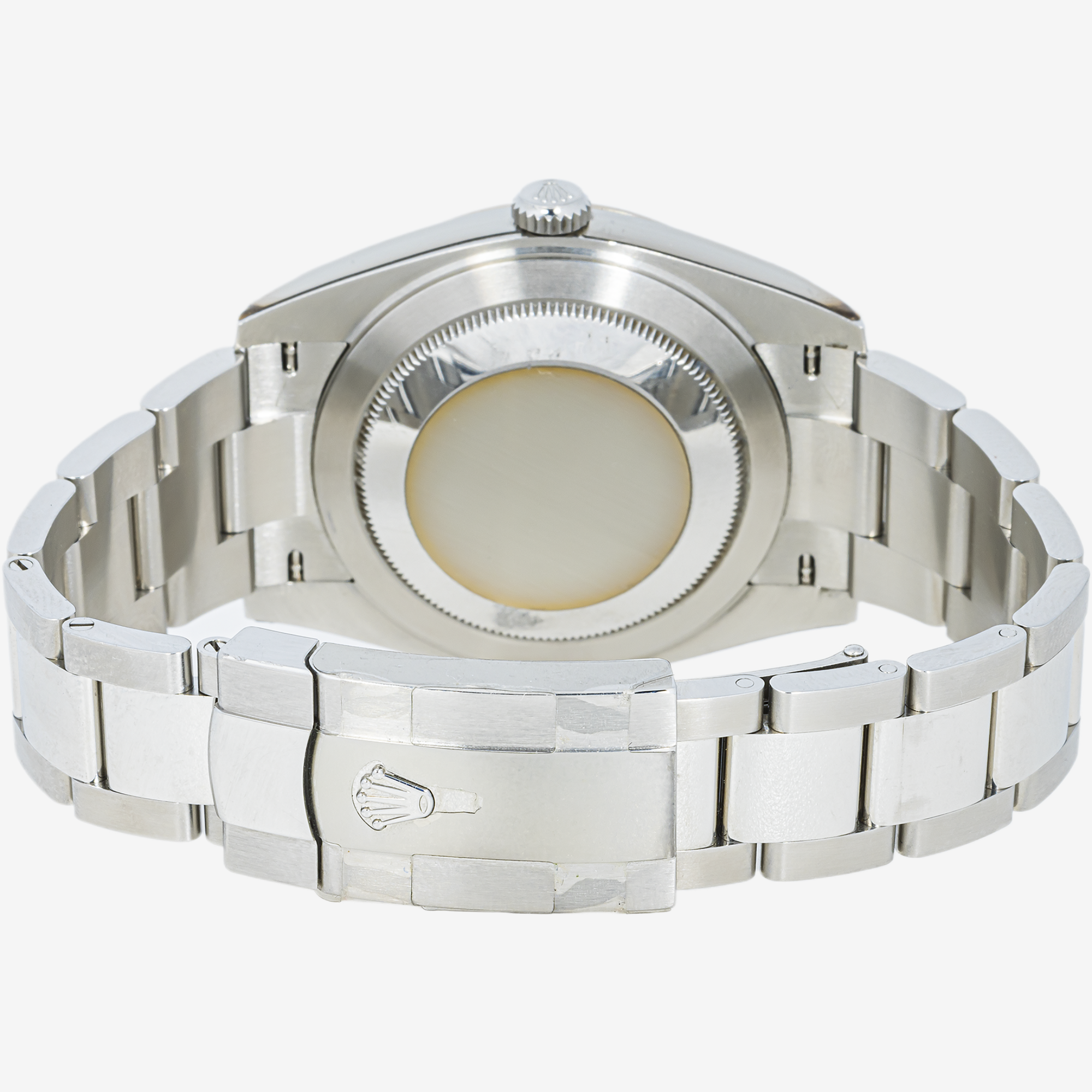 ROLEX DATEJUST 36MM 126234 BLUE MOTIF DIAL FLUTED BEZEL STAINLESS STEEL OYSTER BRACELET