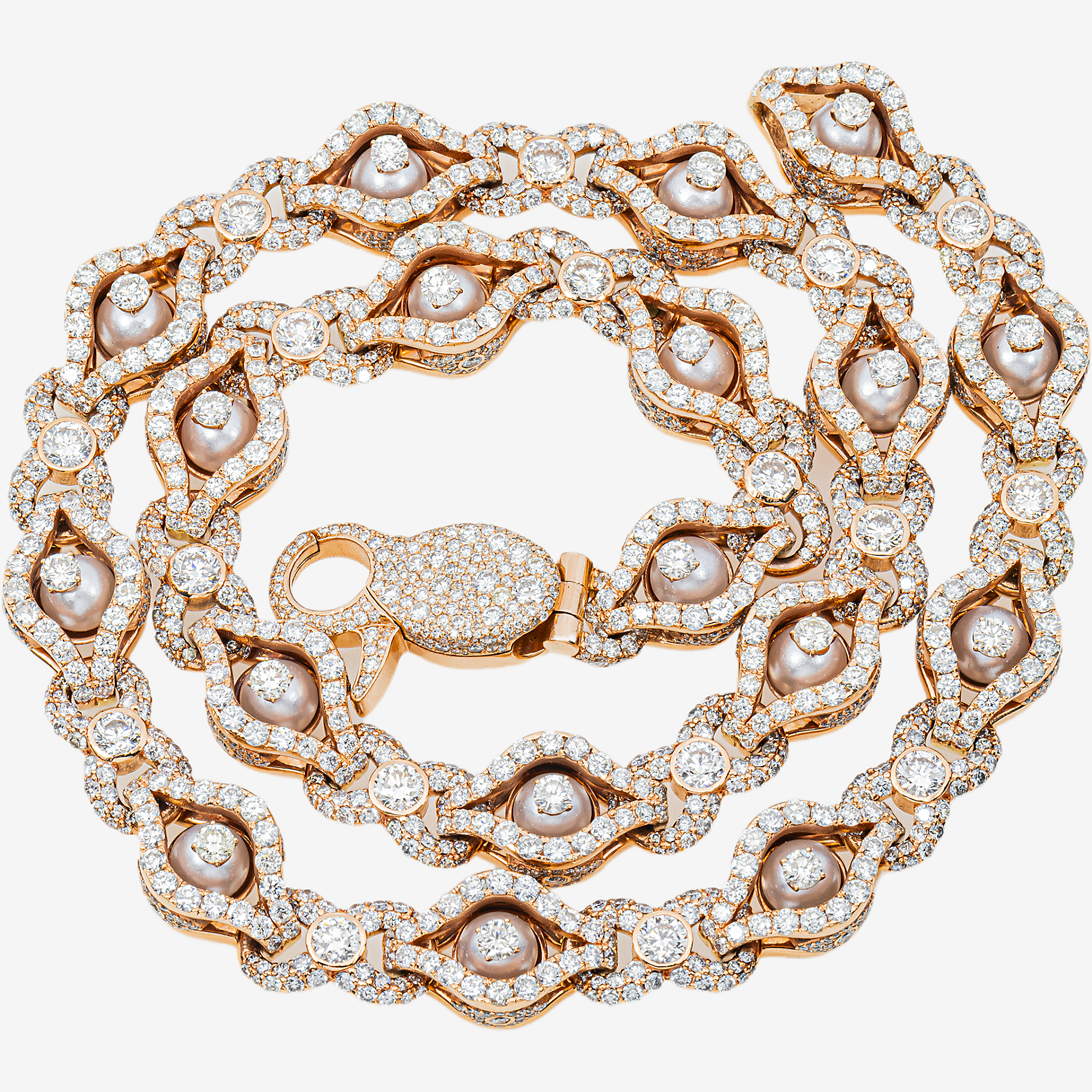 EVIL EYE LINK SOLID GOLD DIAMOND CHAIN (Details)