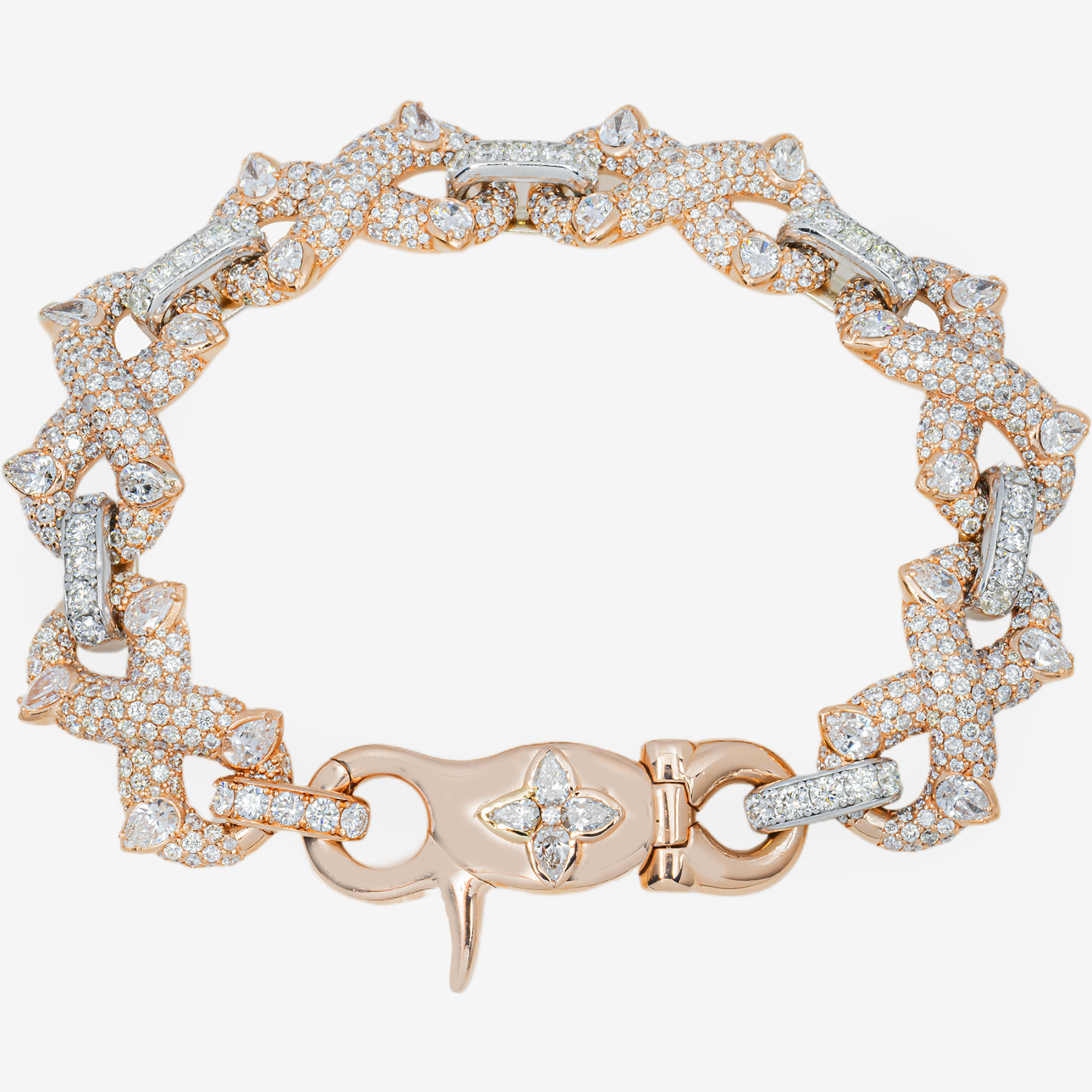 SHARP INFINITY DIAMOND LINK BRACELET