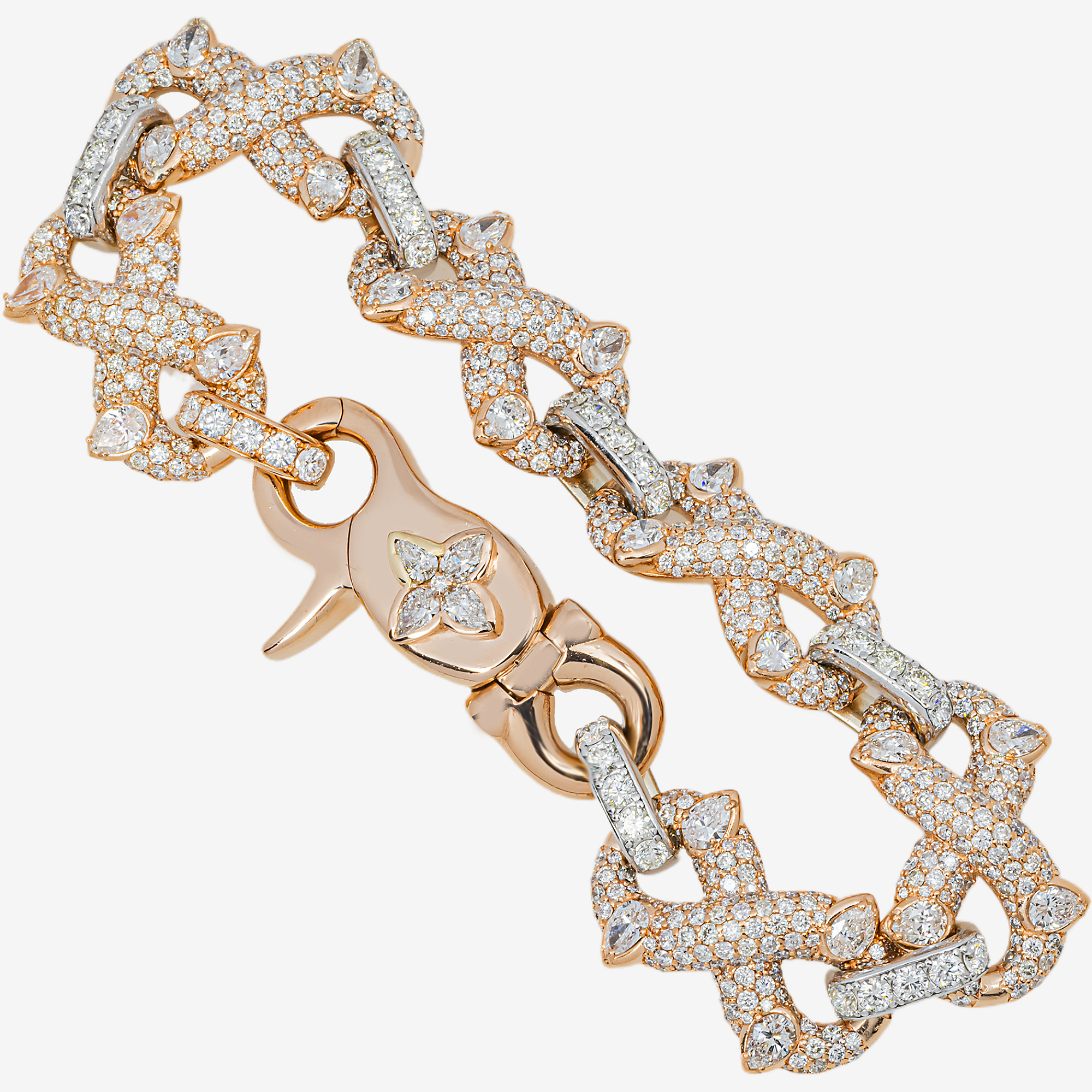 SHARP INFINITY DIAMOND LINK BRACELET