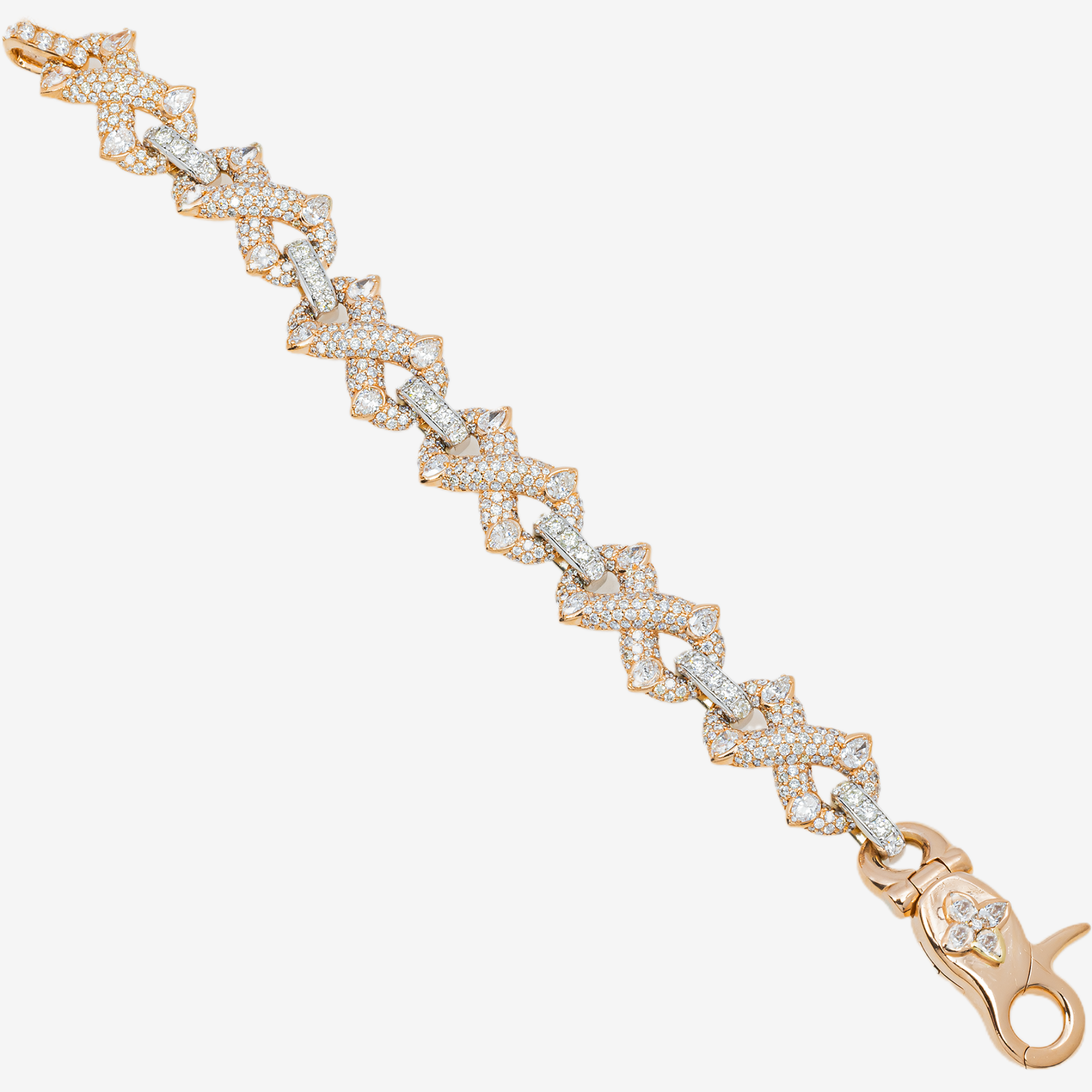 SHARP INFINITY DIAMOND LINK BRACELET