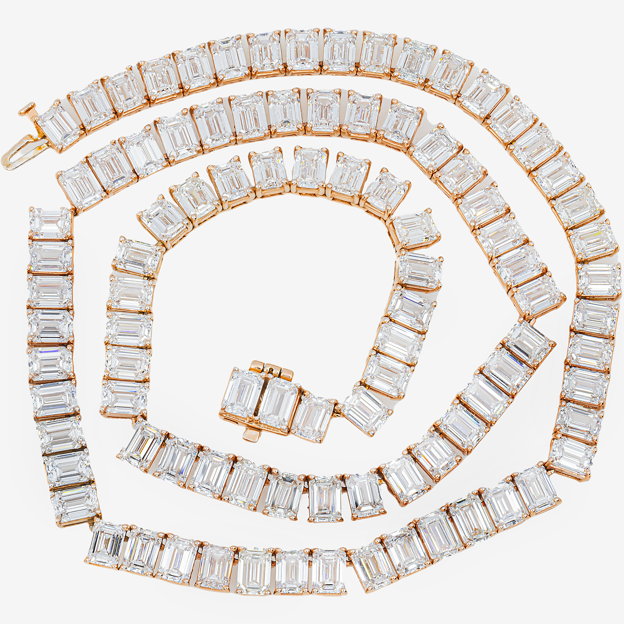 EMERALD LINK SOLID GOLD DIAMOND CHAIN (PRICE)