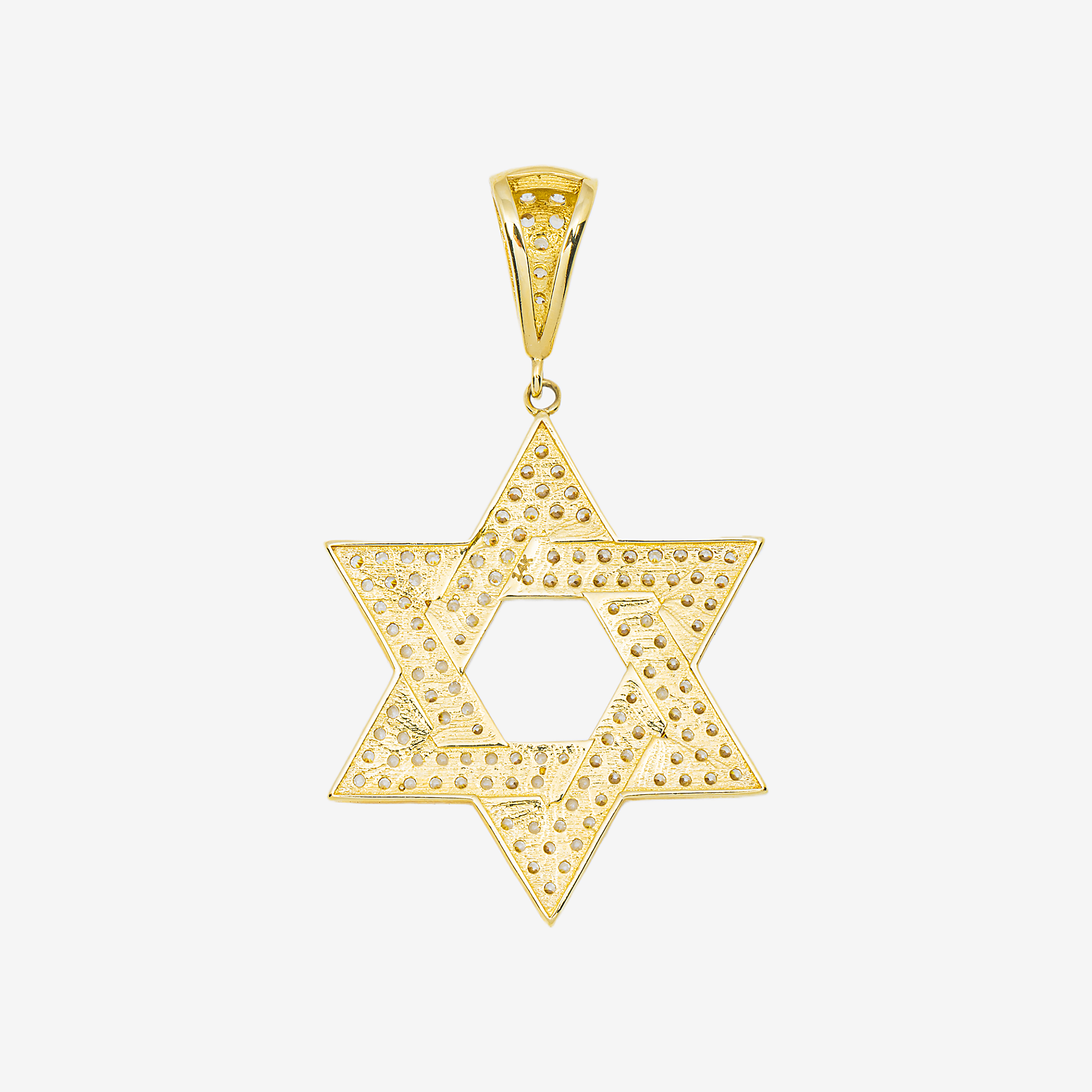 14K STAR OF DAVID PENDANT IN YG
