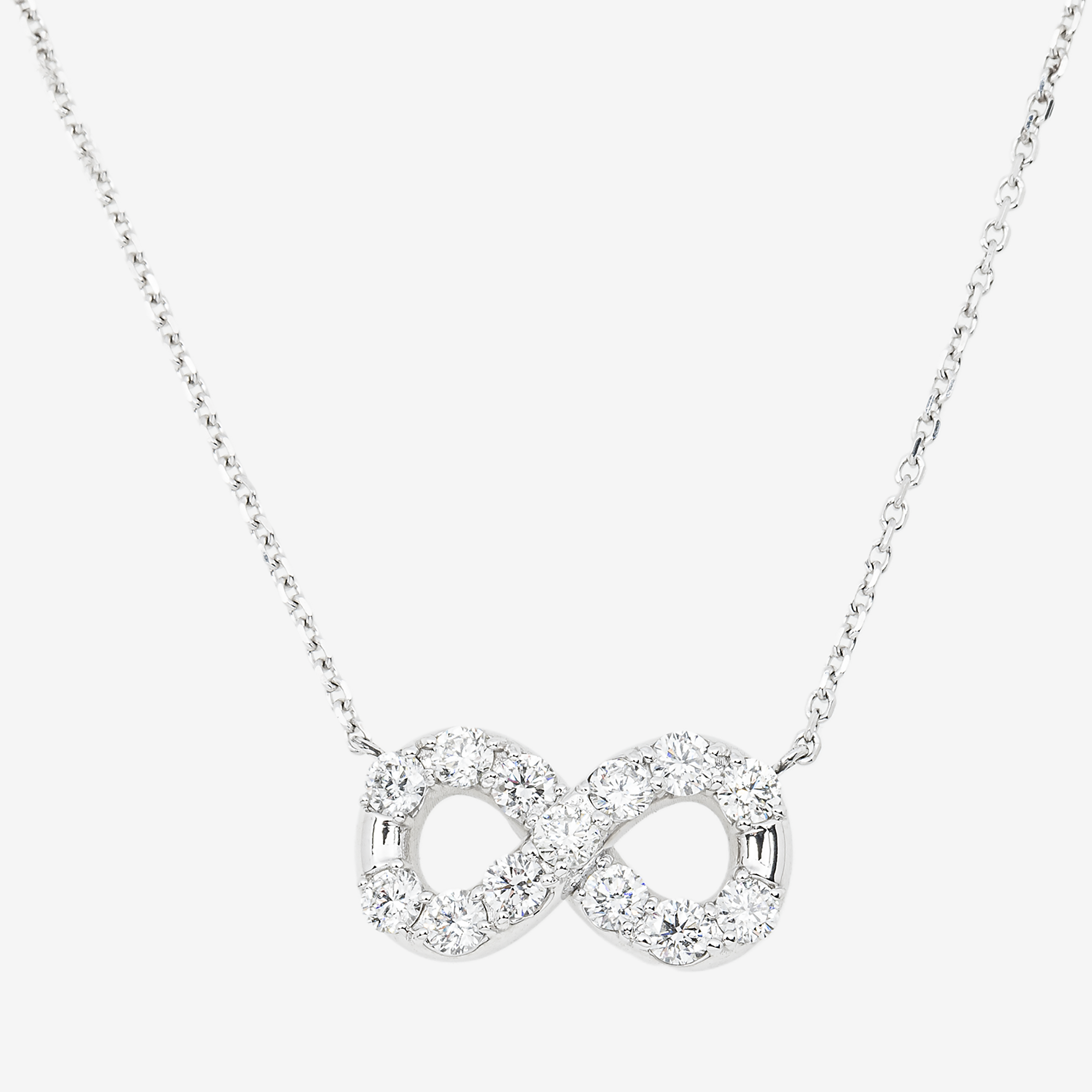 INFINITY CHARM NECKLACE IN WG