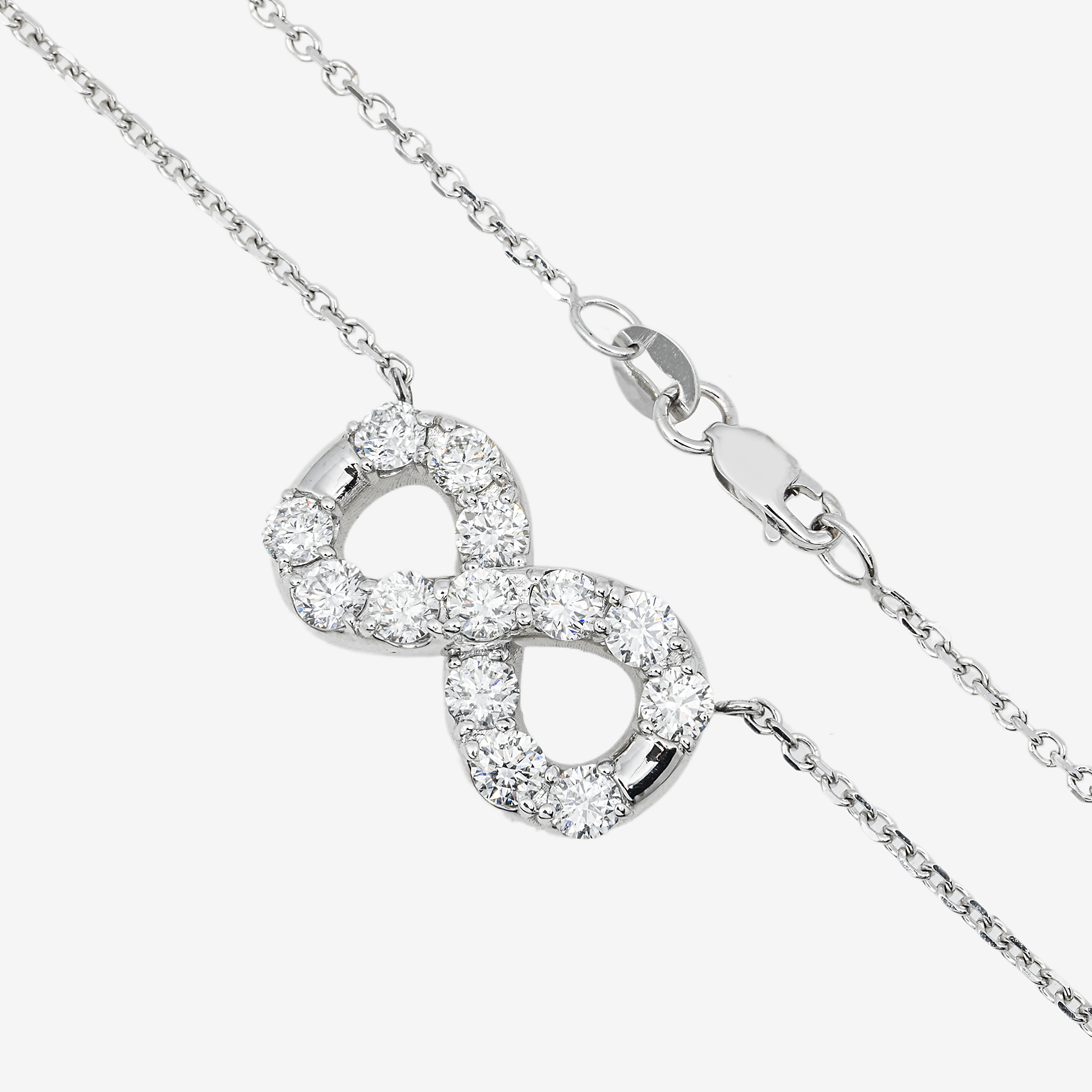 INFINITY CHARM NECKLACE IN WG