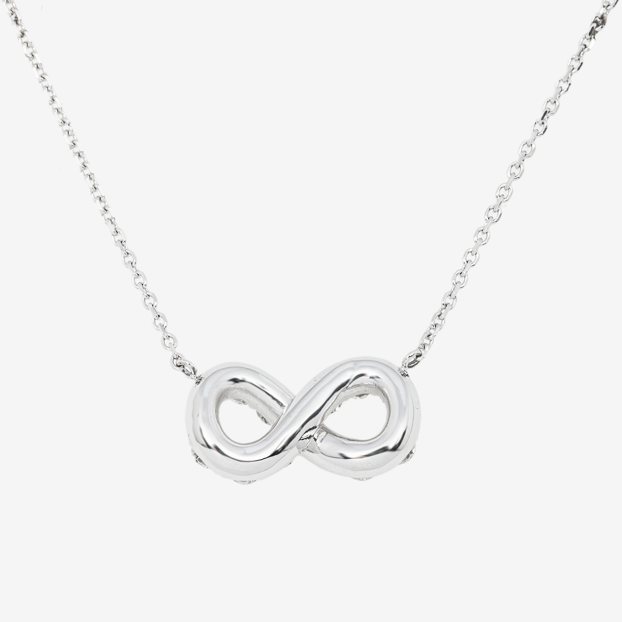 INFINITY CHARM NECKLACE IN WG