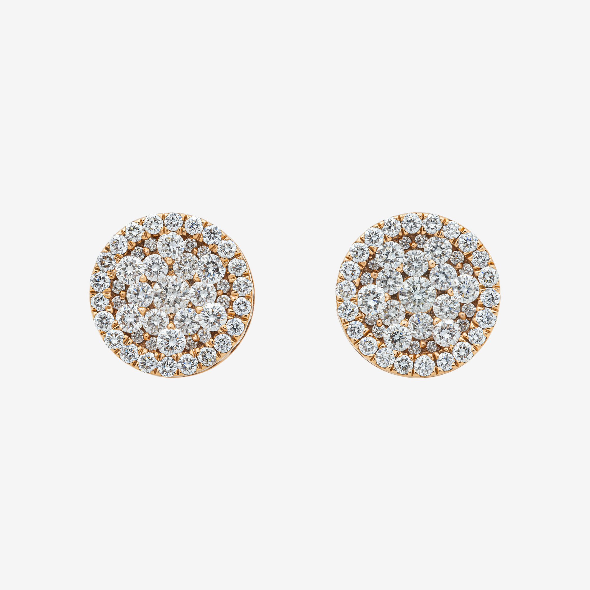 ROUND 2CT DIAMOND EARRINGS