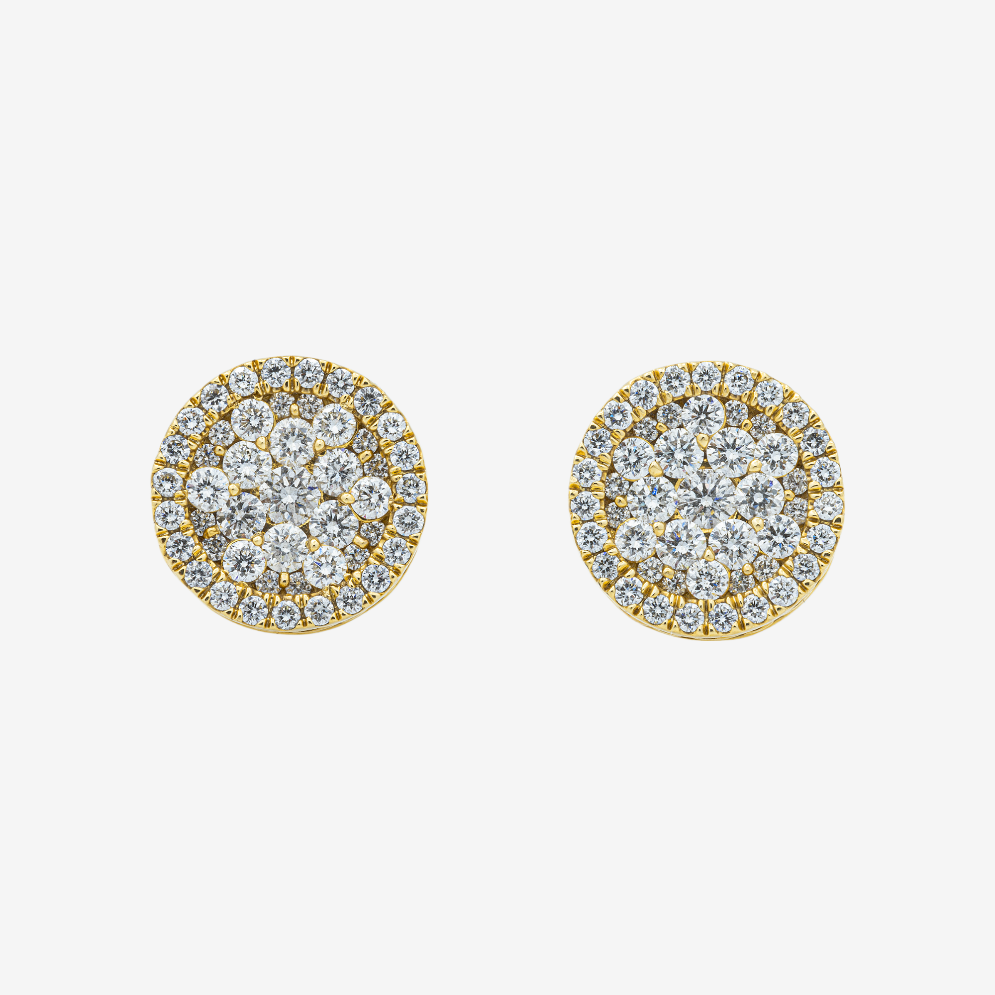 ROUND 2CT DIAMOND EARRINGS