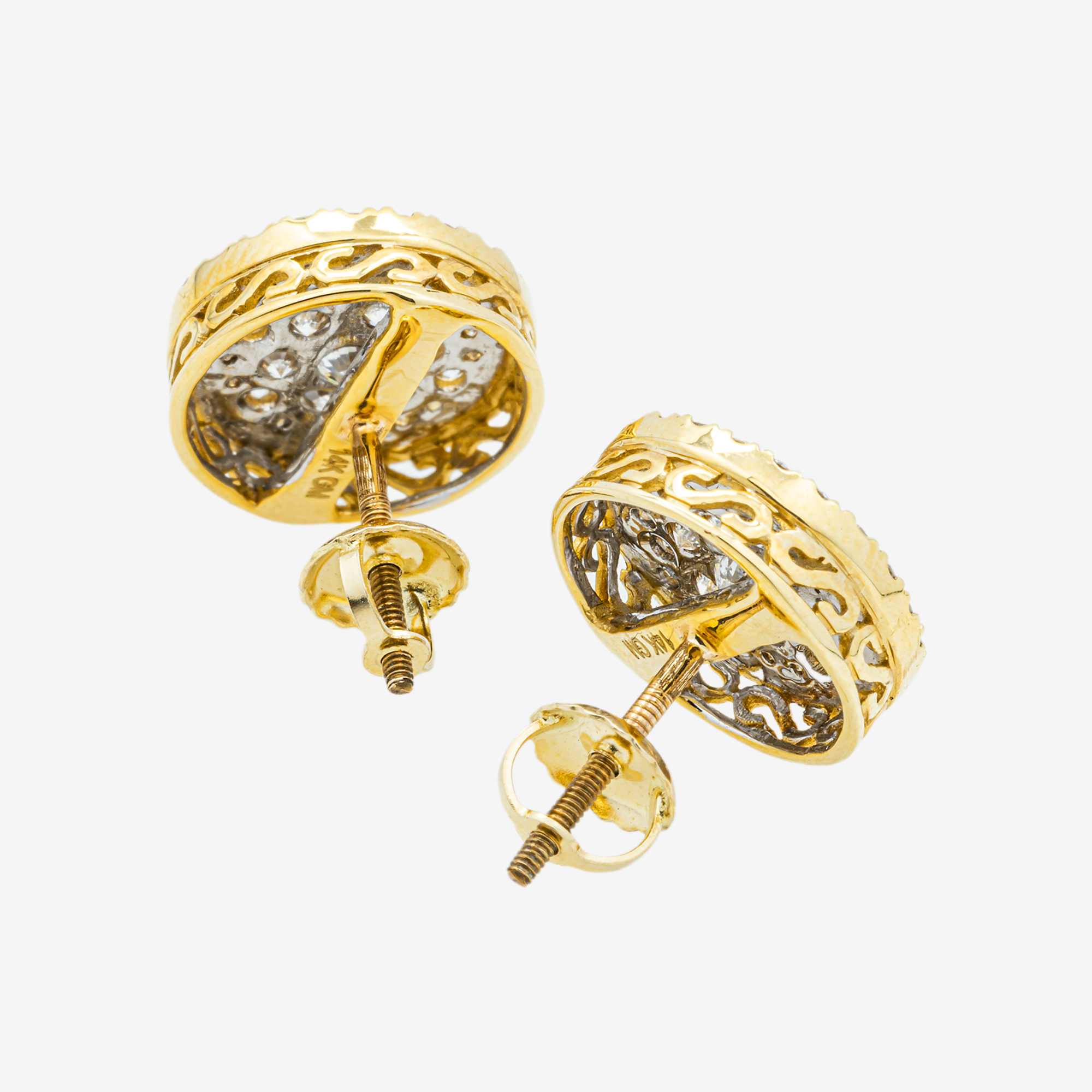 ROUND 2CT DIAMOND EARRINGS