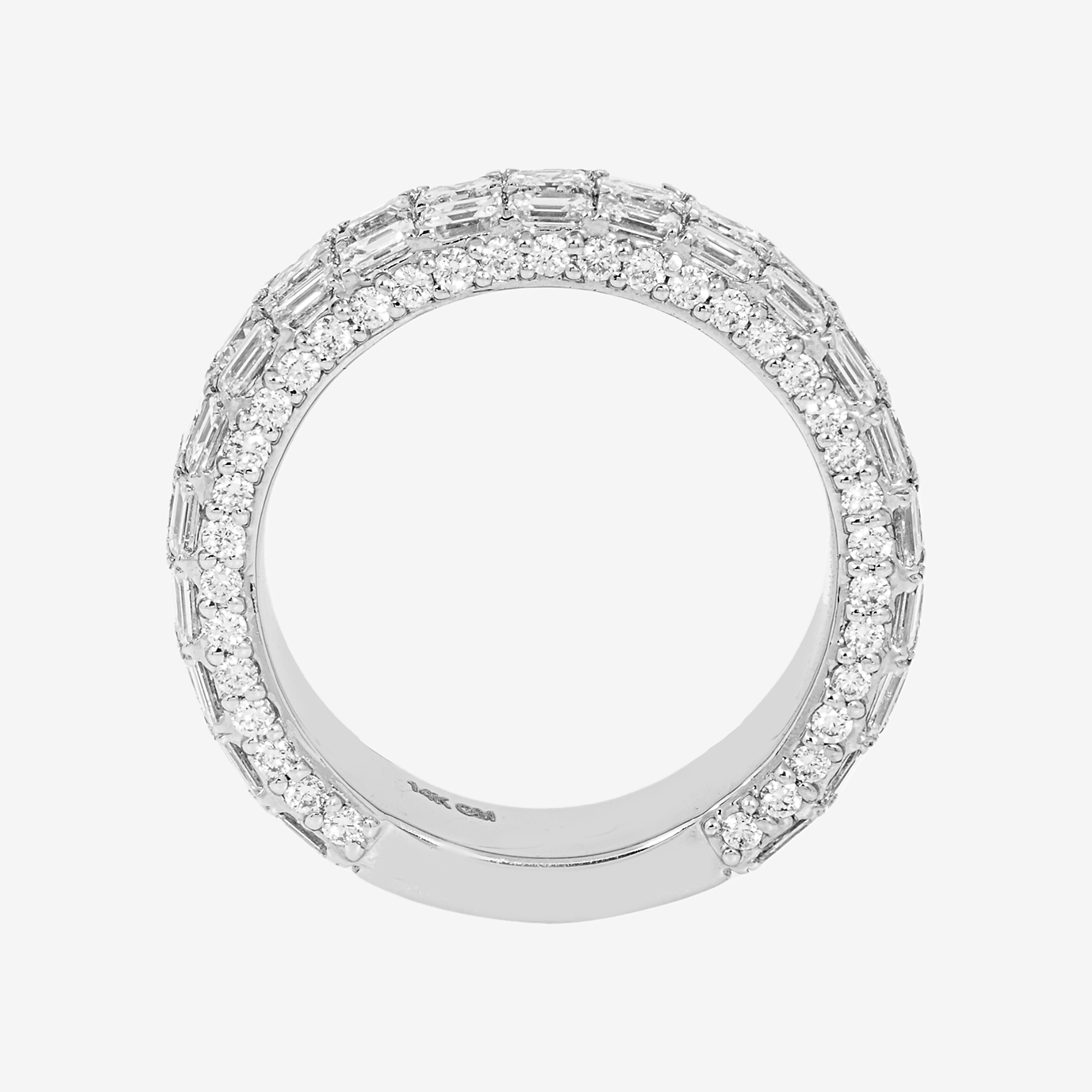 14K WHITE GOLD .8CT DIAMOND RING