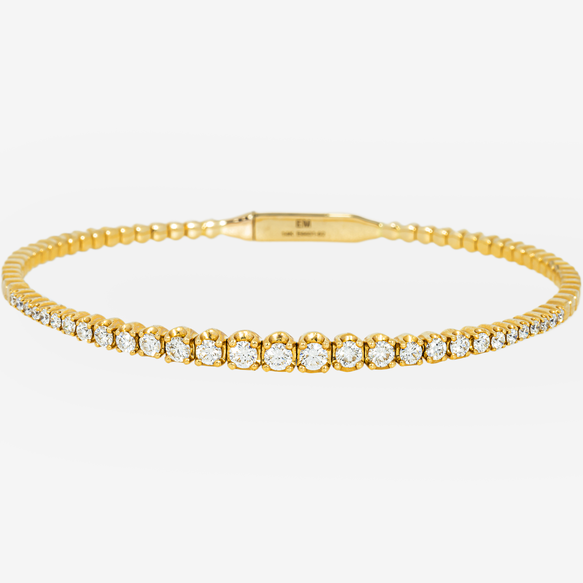 YELLOW BEAD GRANULATED DIAMOND BANGLE