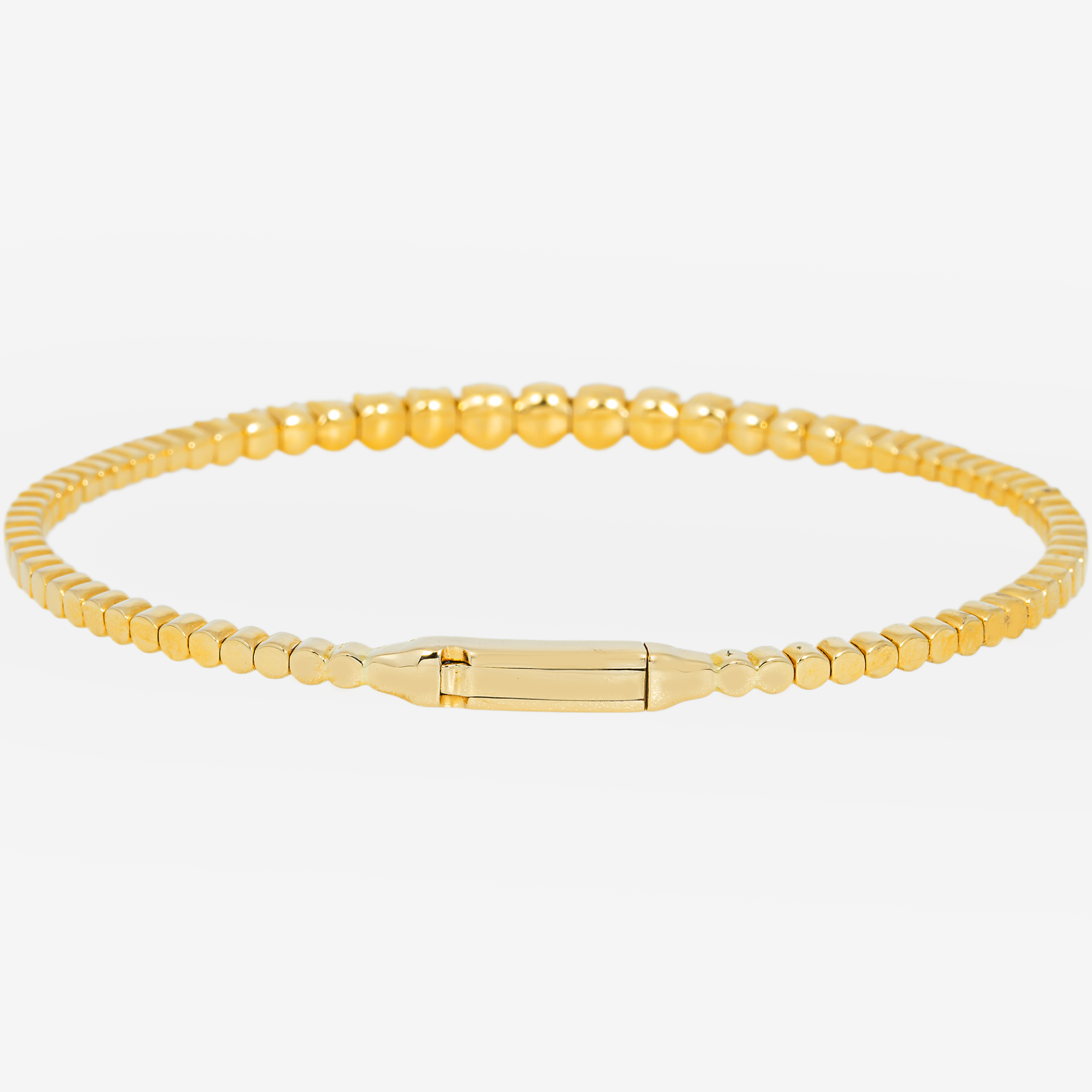 YELLOW BEAD GRANULATED DIAMOND BANGLE