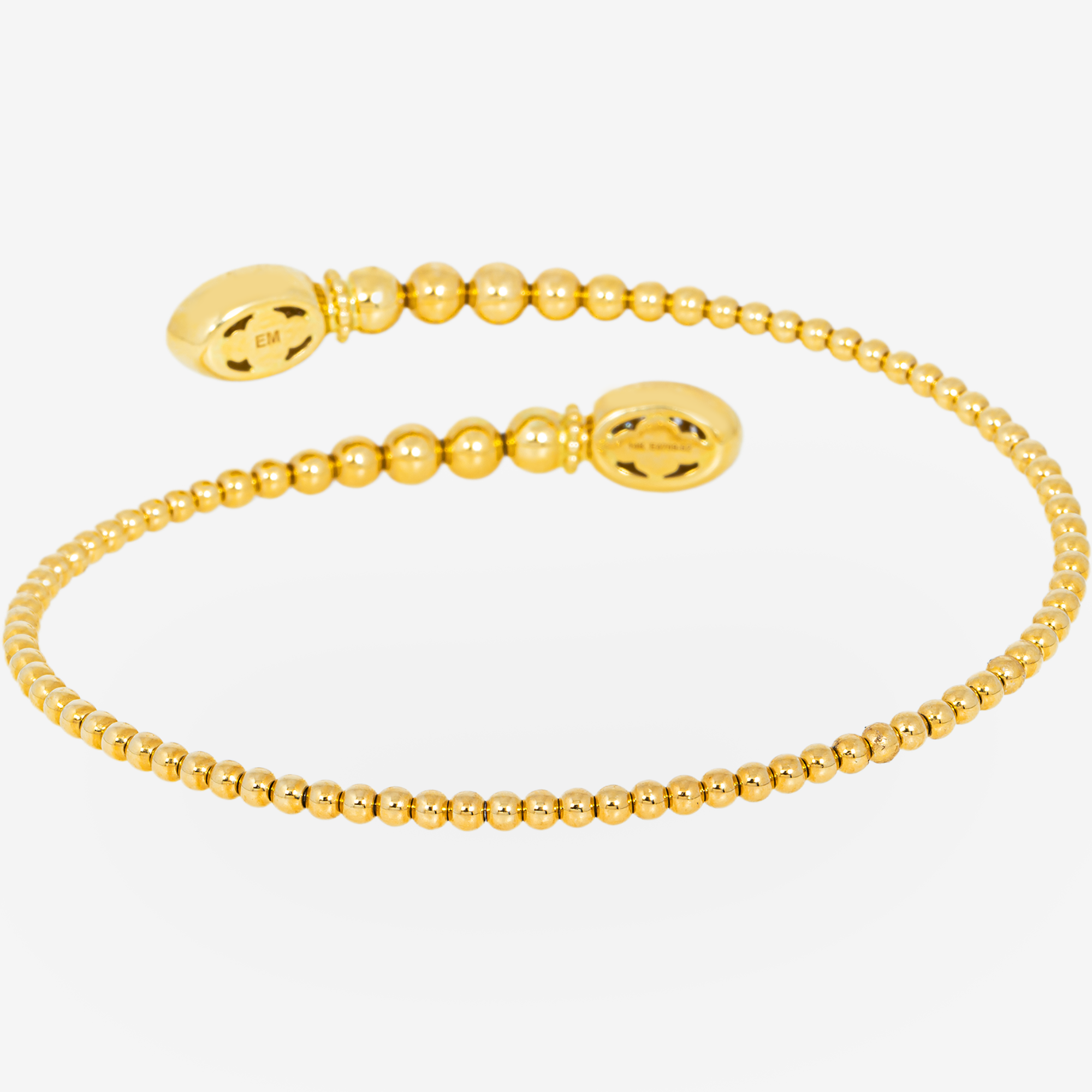 YELLOW WRAP AROUND DIAMOND BANGLE
