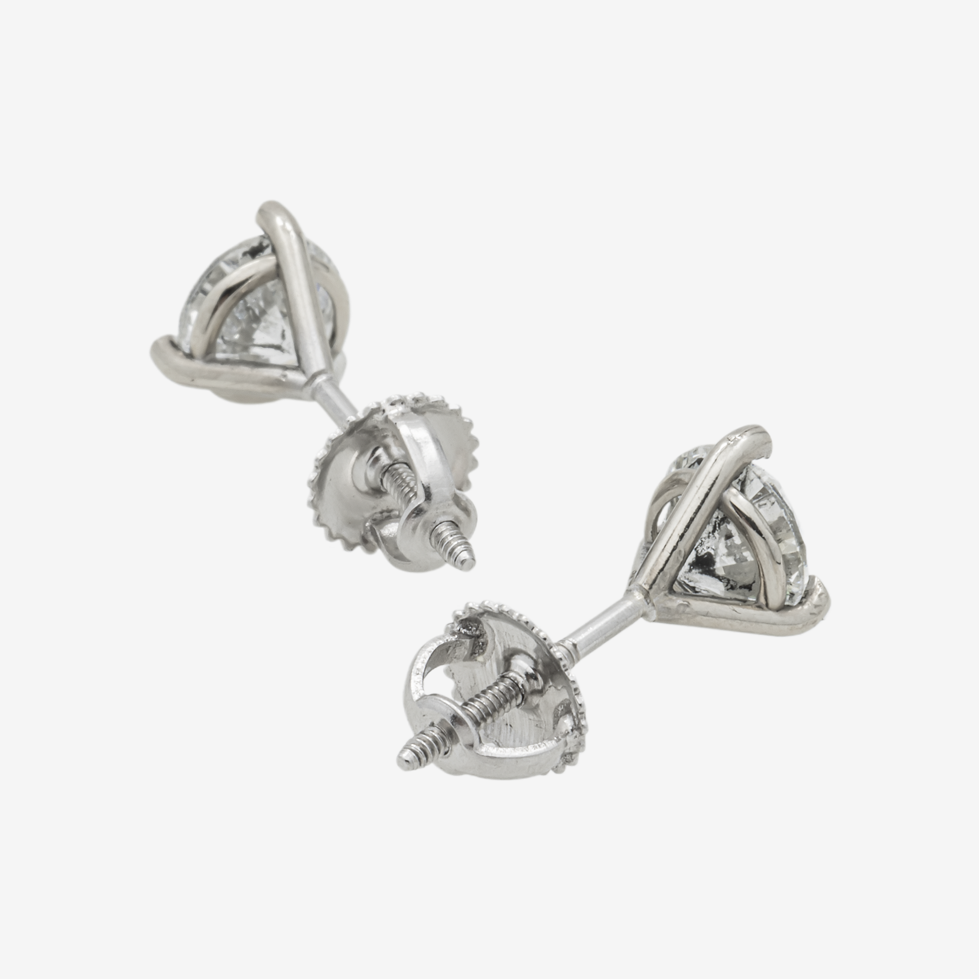 WHITE .24CT DIAMOND STUD EARRINGS