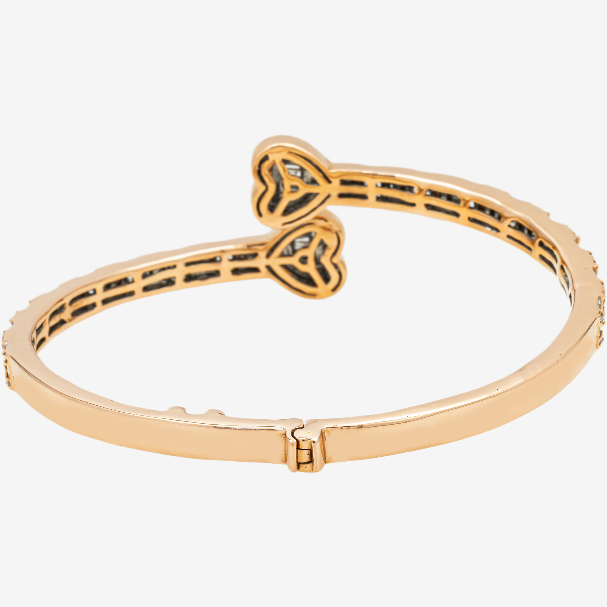ROSE HEART 3.5CT BAGUETTE BRACELET