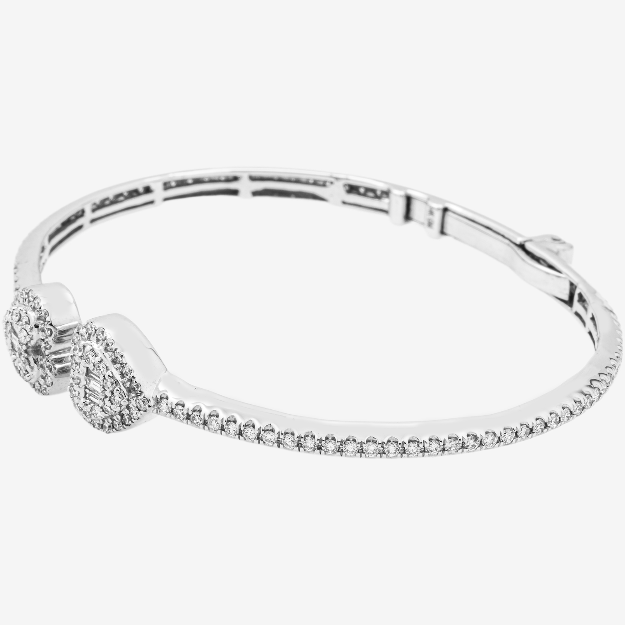 WHITE HEART 1.65CT BRACELET