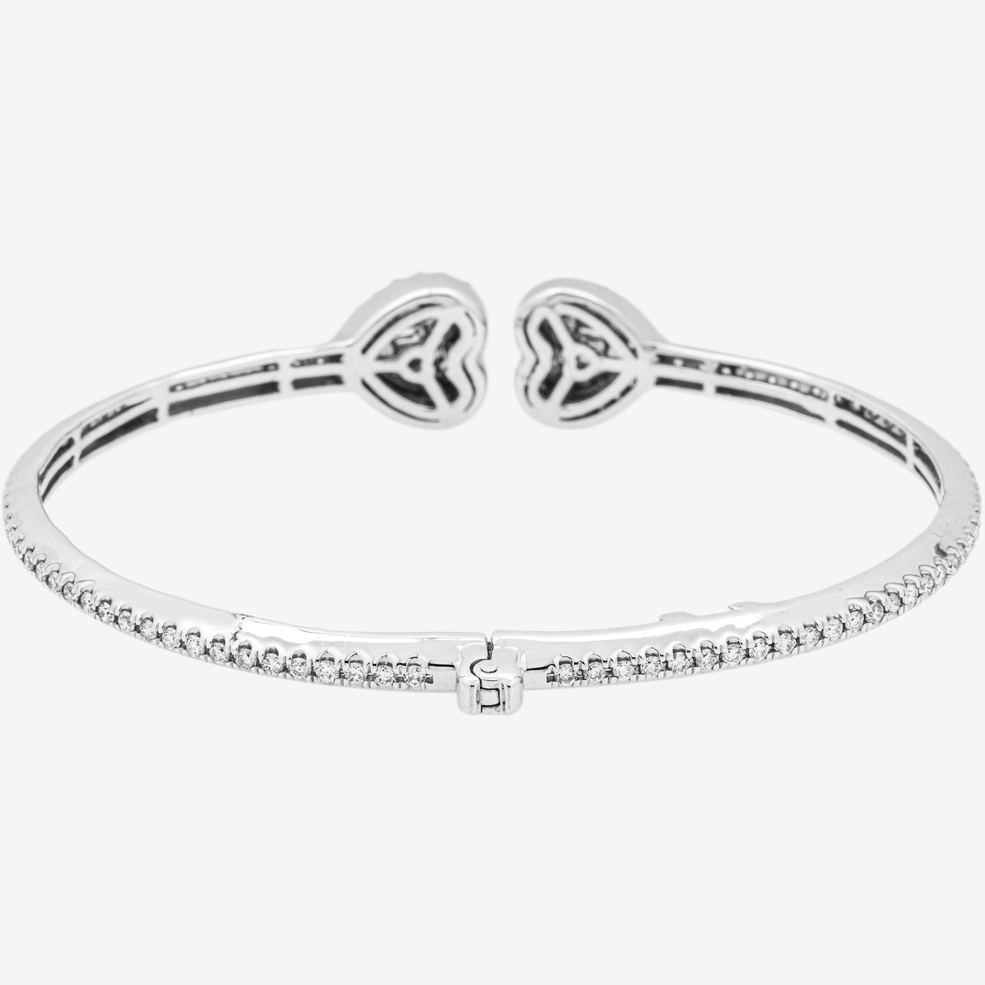 WHITE HEART 1.65CT BRACELET