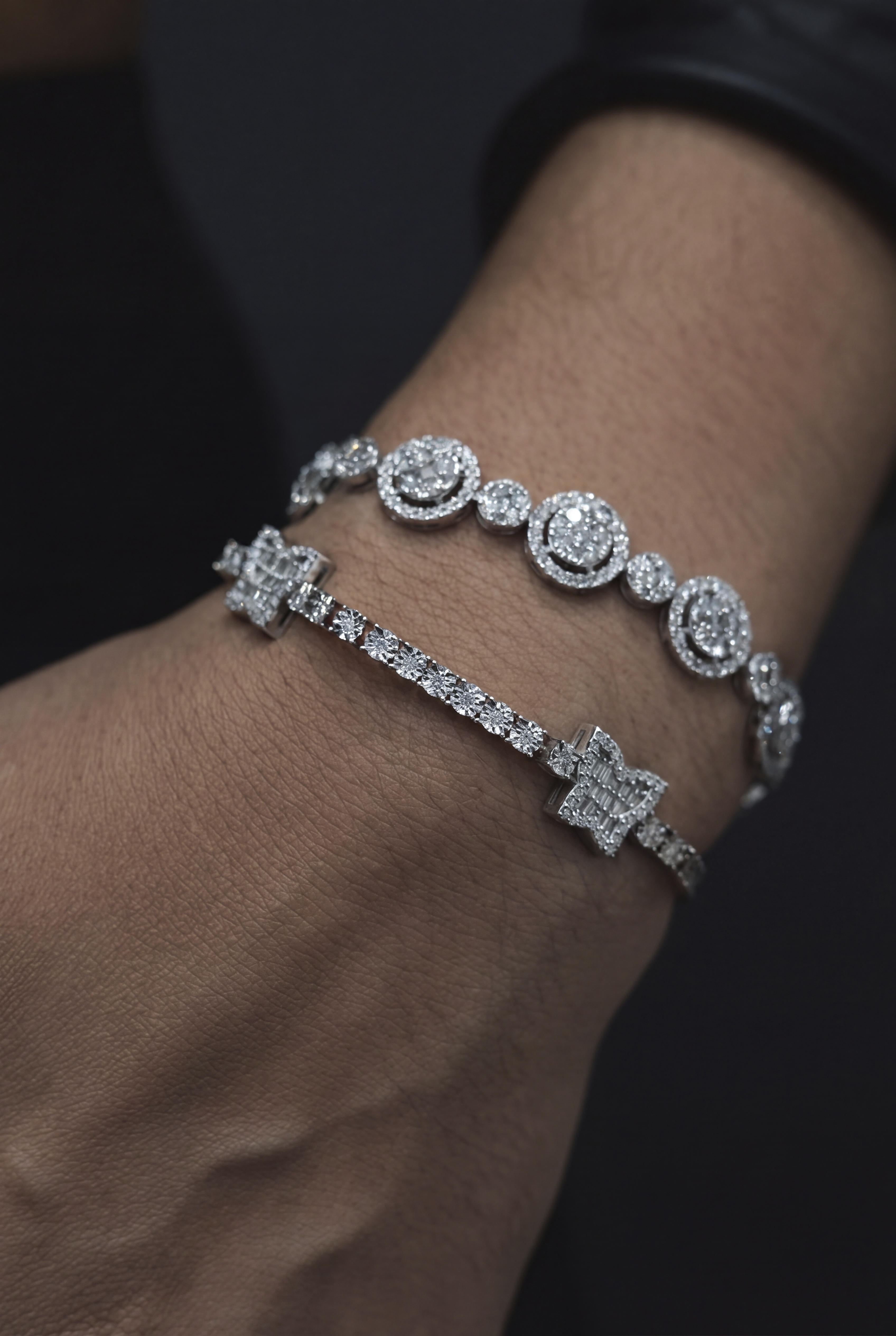 ROSE BUTTERFLY TENNIS BRACELET