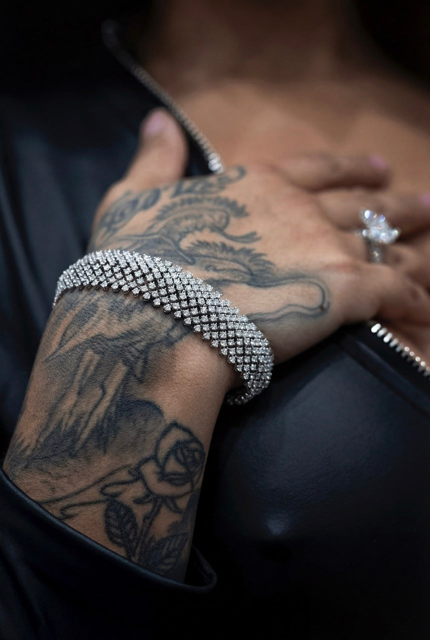 DIAMOND BASKET WEAVE BRACELET