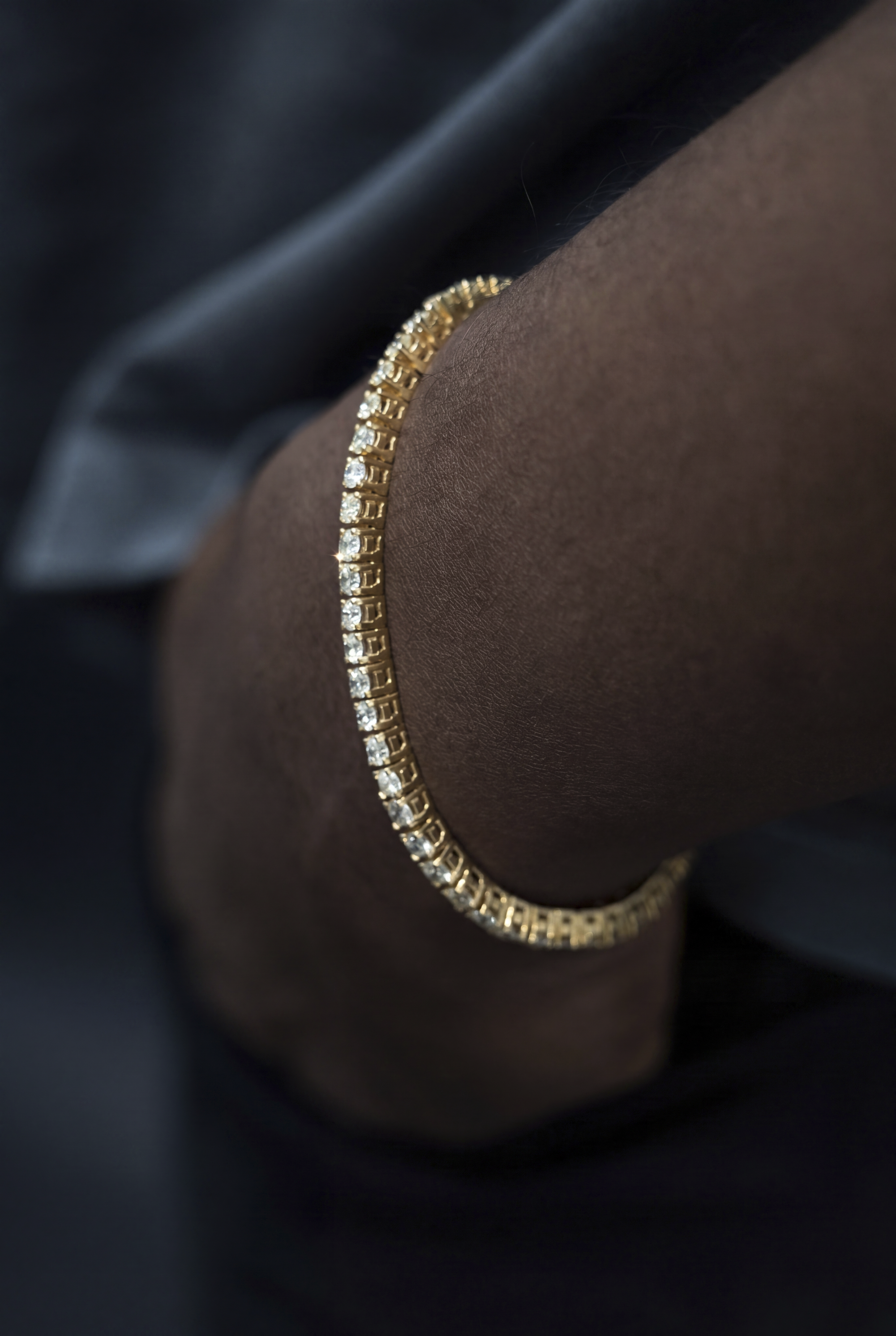 YELLOW 15 POINTER 8CT TENNIS BRACELET
