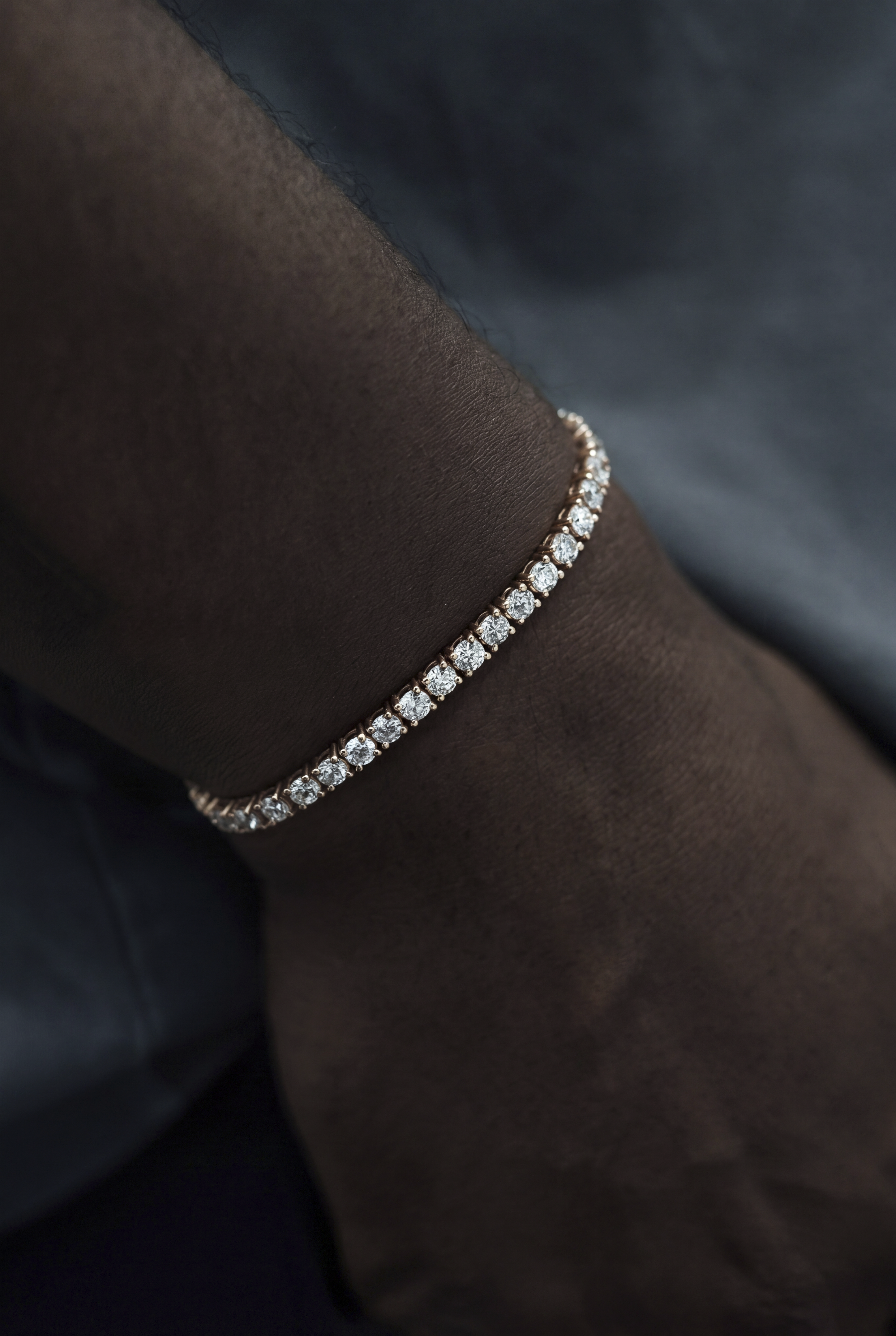 ROSE 20 POINTER TENNIS BRACELET WITH 8.5CT DIAMONDS