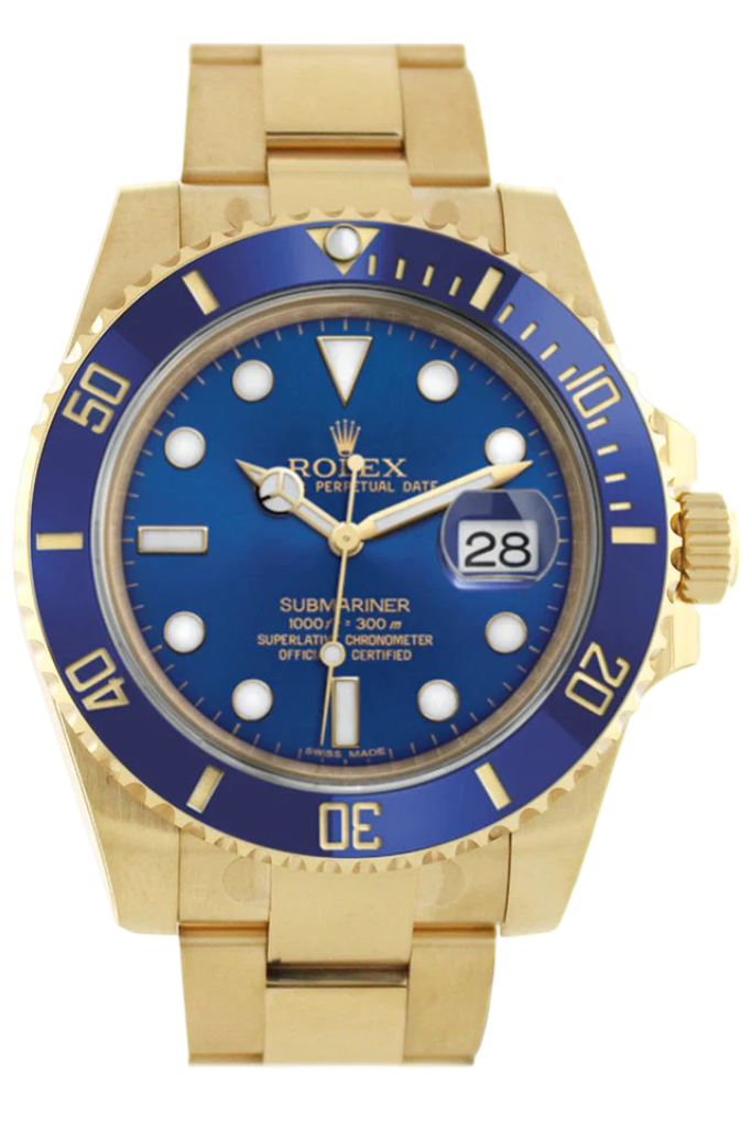Rolex Submariner 41 Blue Dial Blue Ceramic Bezel 18K Yellow Gold Bracelet Automatic Men's Watch 126618LB New Release 2020