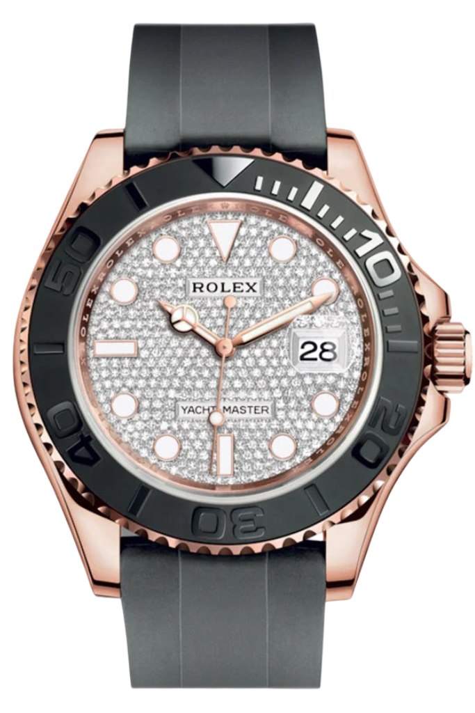 Rolex Yacht-Master 40 Automatic Diamond Set Dial 18kt Everose Gold Watch 126655