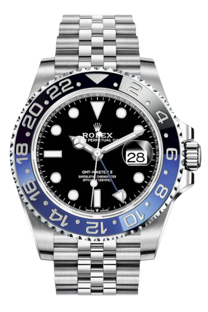 Rolex GMT-Master II Batman Black and Blue Bezel Automatic Men's Jubilee Watch 126710BLNR 126710