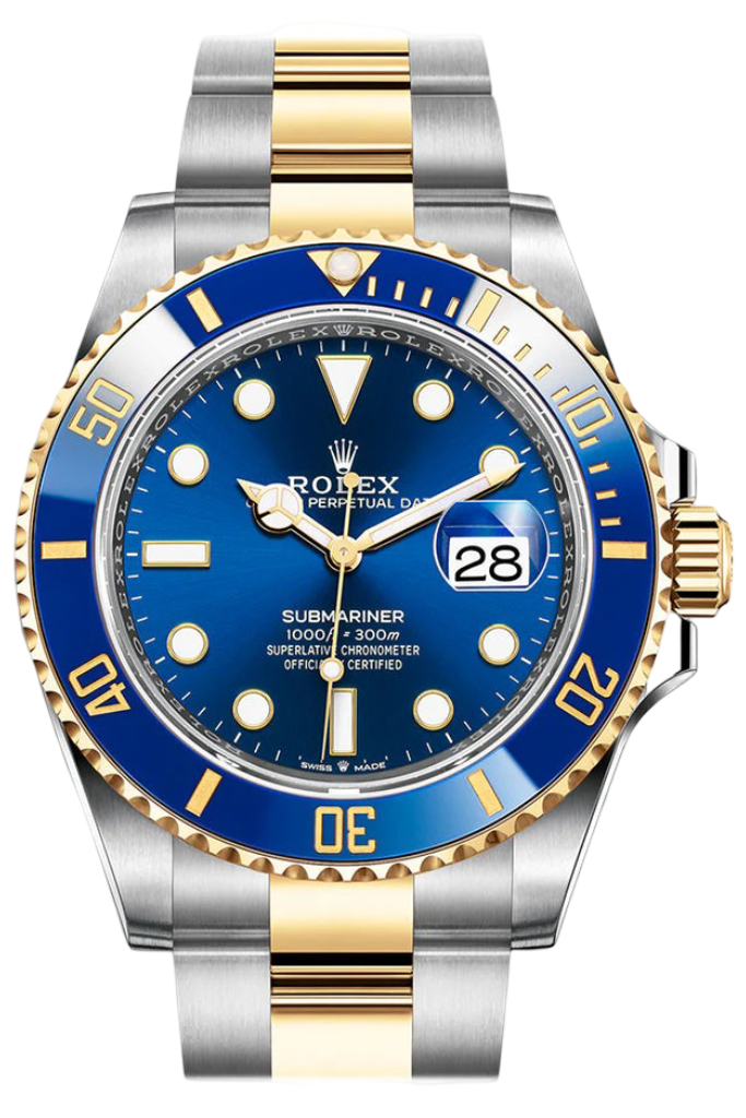 Rolex Submariner 41 Blue Dial Stainless Steel and 18K Yellow Gold Bracelet Automatic Men's Watch 126613LB New Release
