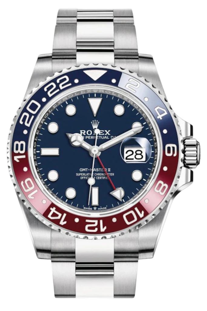 Rolex GMT-Master II Blue Dial White Gold Men's Watch 126719BLRO 126719