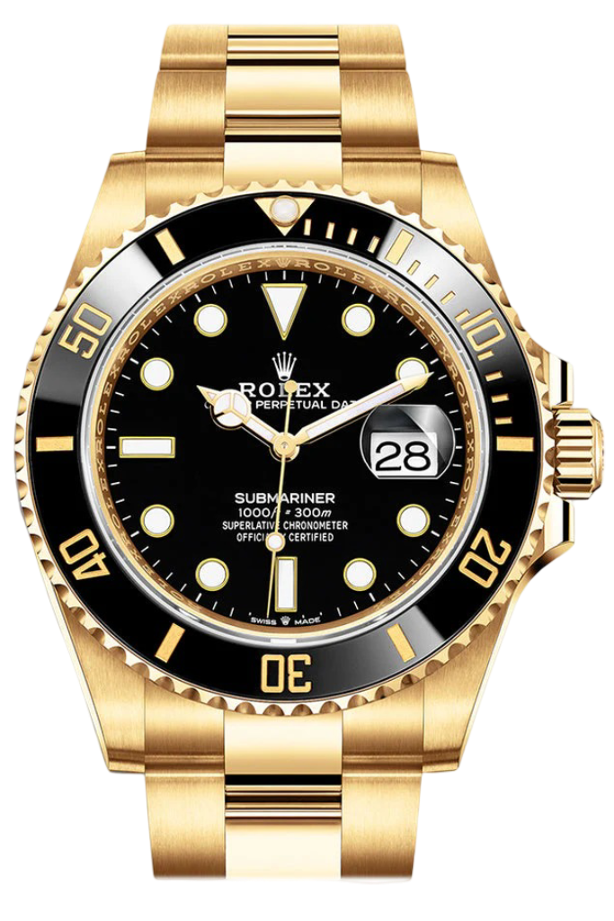 Rolex Submariner 41 Black Dial 18K Yellow Gold Bracelet Automatic Men's Watch 126618LN New Release 2020