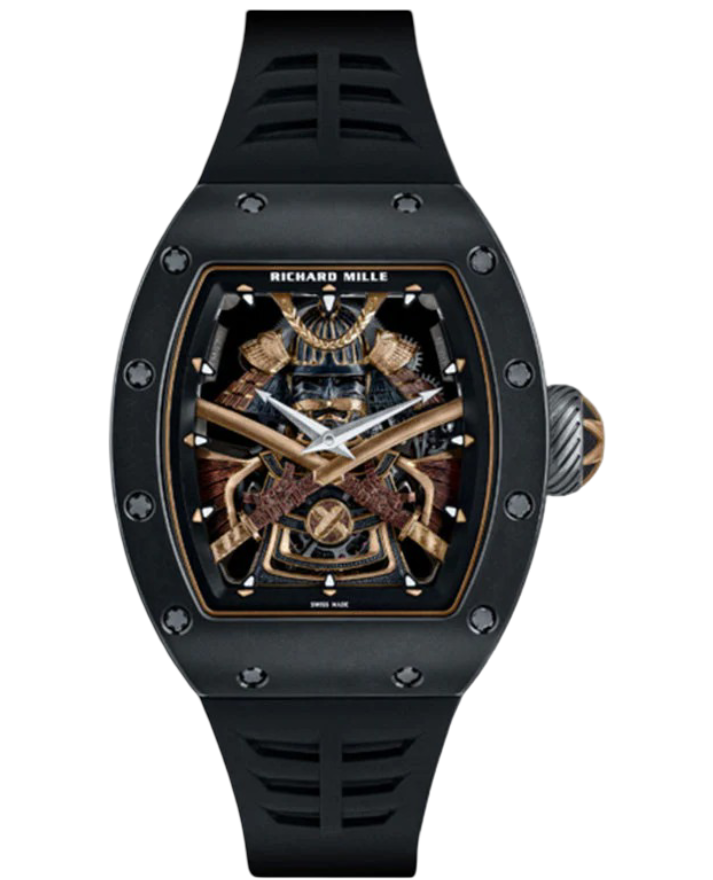 Richard Mille Manual Winding Tourbillon "Samurai" Carbon TPT/Yellow Gold RM 47 - BRAND NEW
