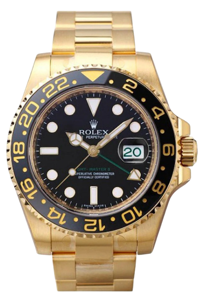 Rolex GMT-Master II 40 Black Dial Stainless Steel Men's Watch 116718