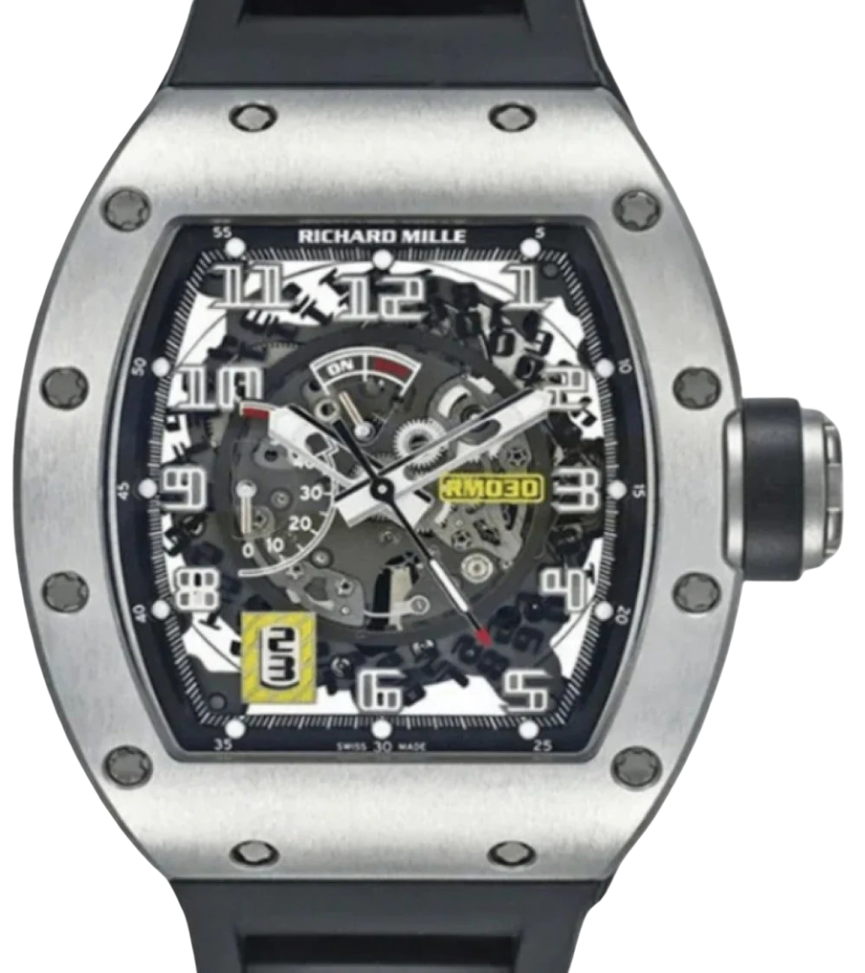 Richard Mille Automatic Winding with Declutchable Rotor White Gold RM 030 - BRAND NEW