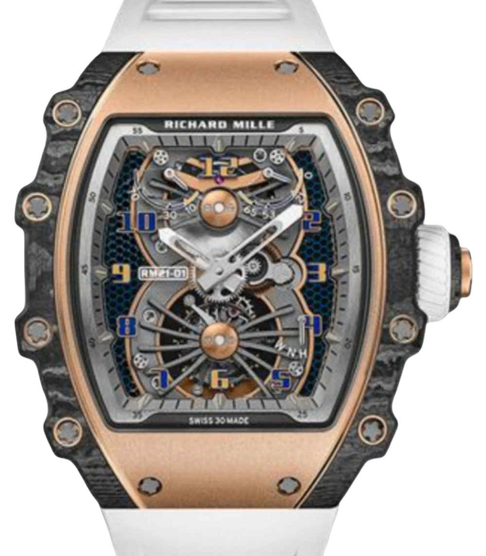 Richard Mille Manual Winding Tourbillon Aerodyne Red Gold/Carbon TPT RM 21-01