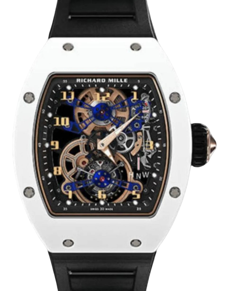 Richard Mille Manual Winding Tourbillon ATZ Ceramic White RM 17-02 - BRAND NEW